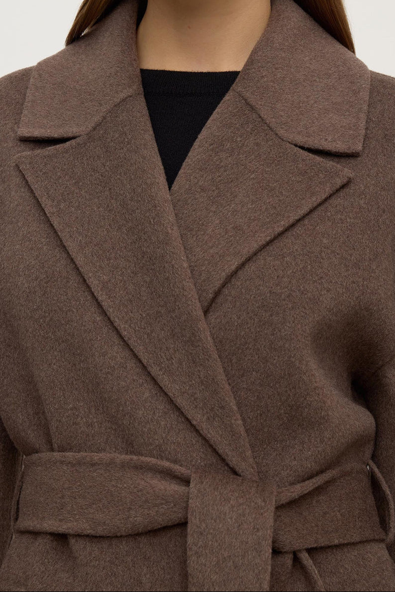 Ivy Cocoa Marle Wool Coat - Image 4