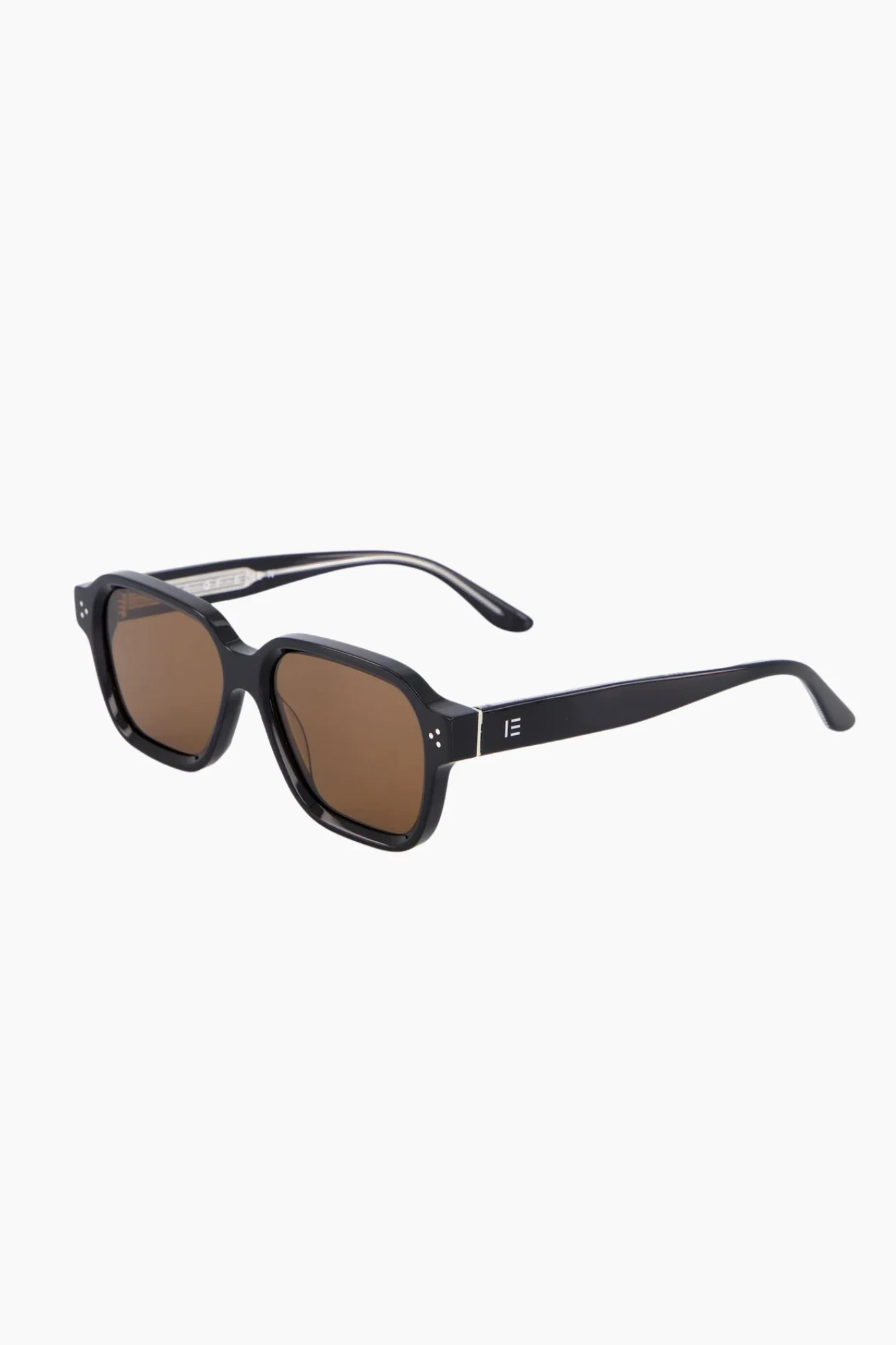 Jamie Black Rounded Brown Lens Sunglasses - Image 3