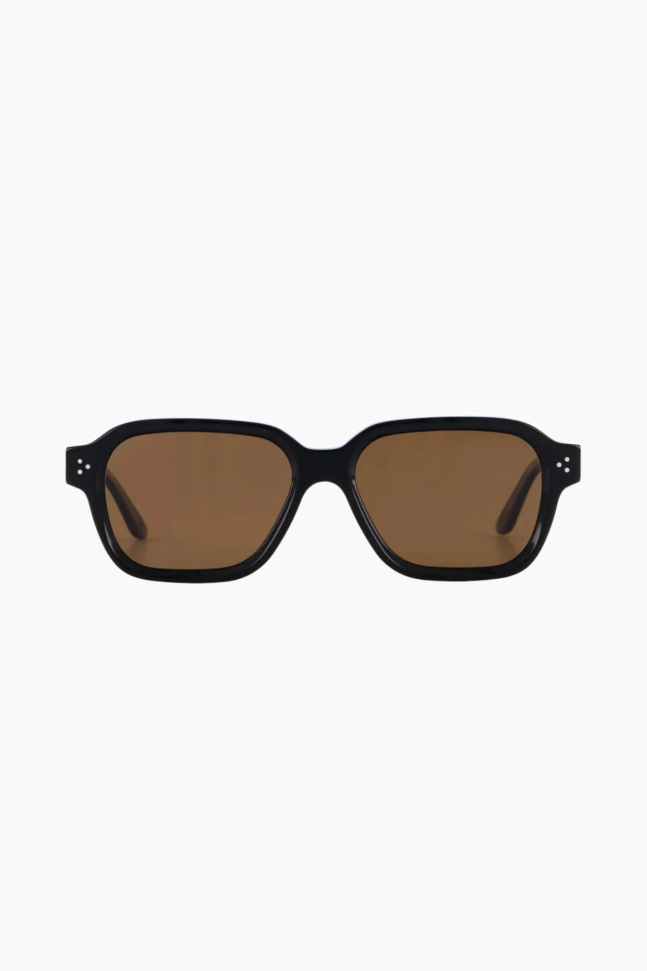 Jamie Black Rounded Brown Lens Sunglasses - Image 4