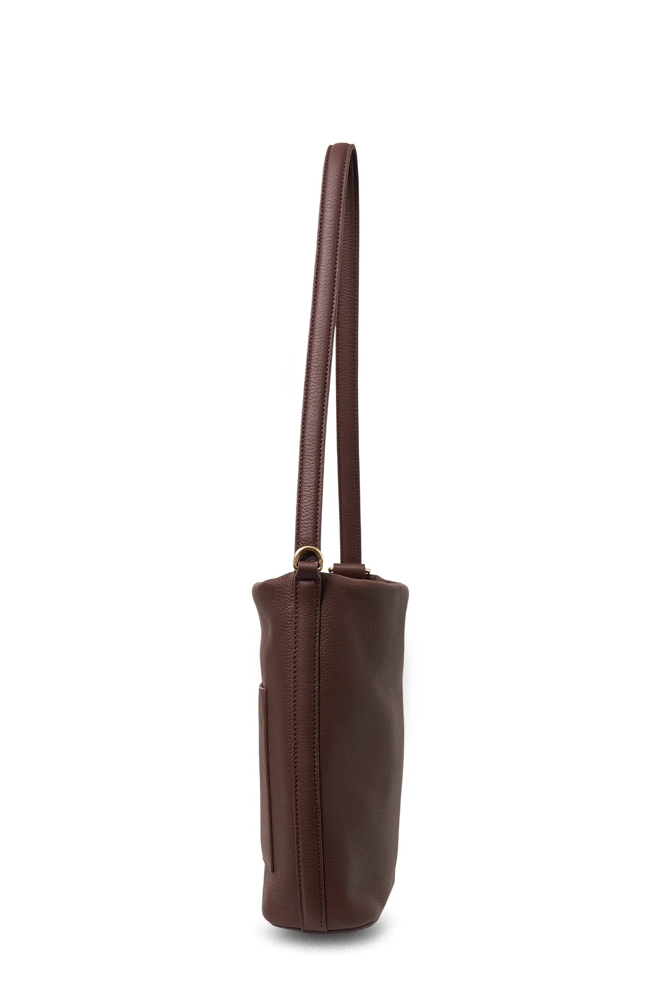 Jojo Espresso Soft Luxe Leather Shoulder Bag - Image 5