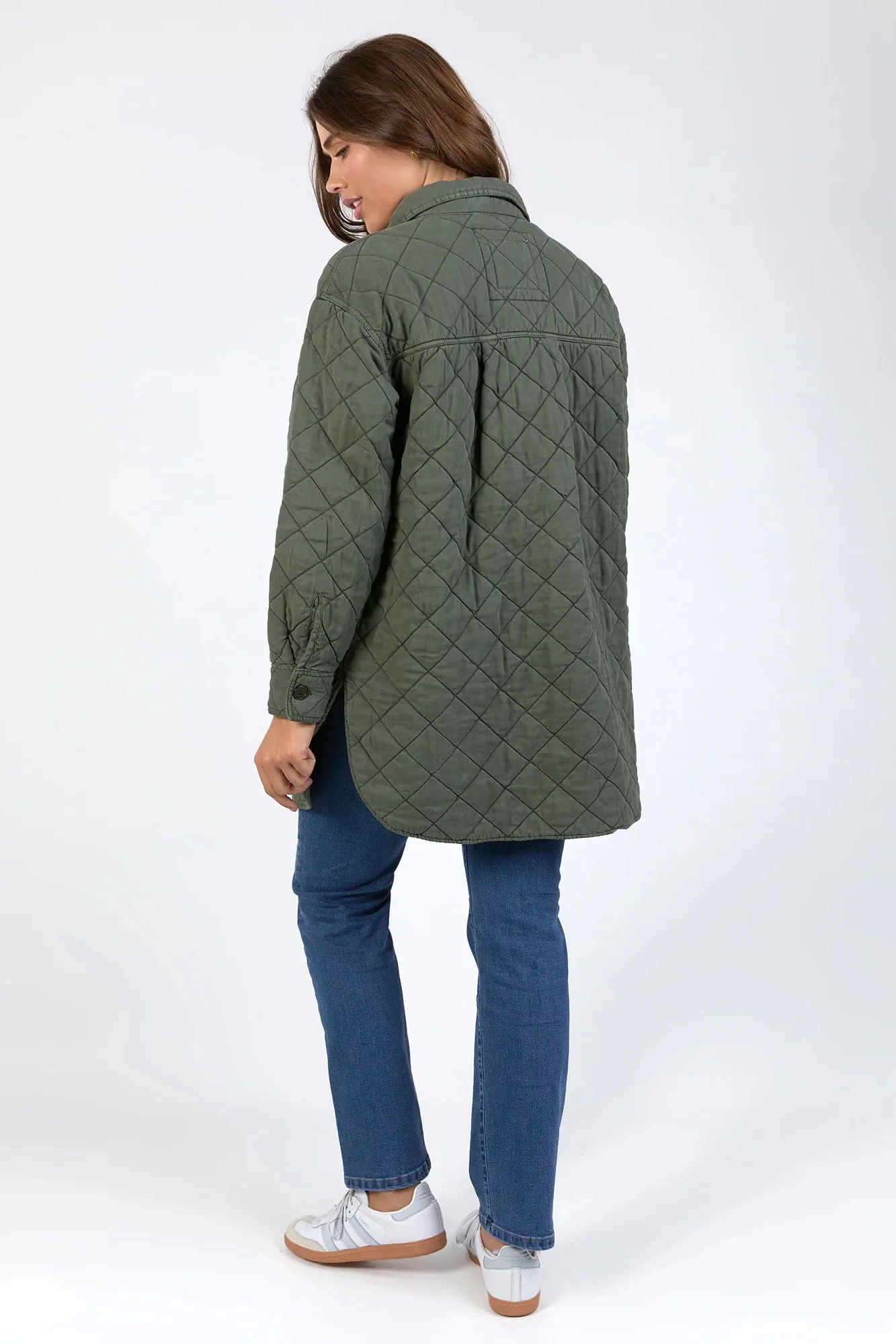 Katie Basil Quilted Long Shacket - Image 4
