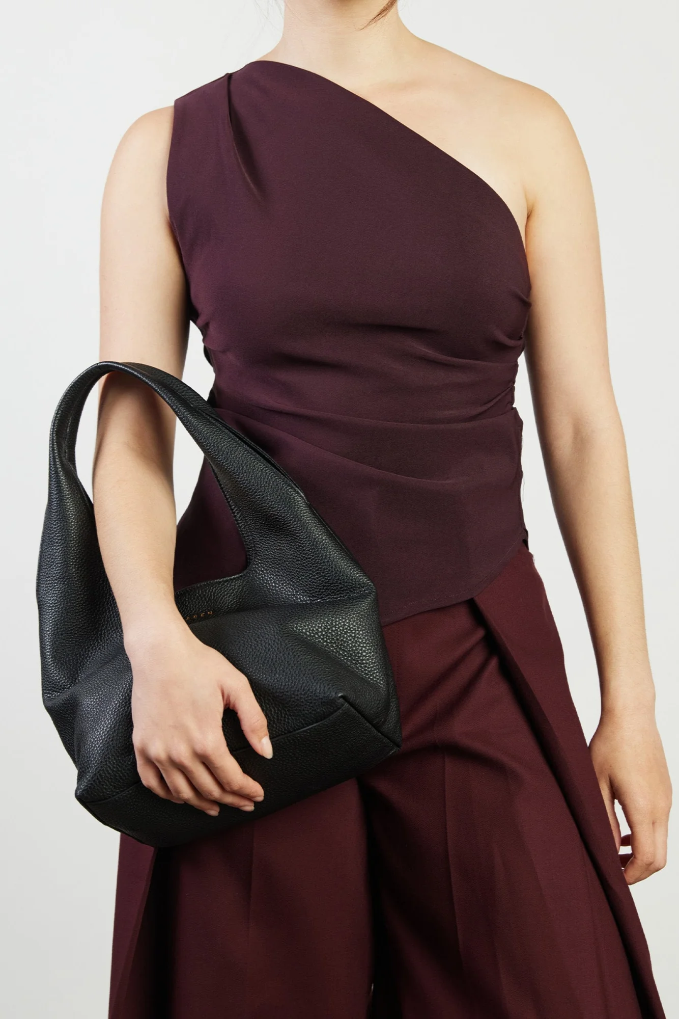 Kiki Shoulder Bag Black Lightly Milled - Image 6
