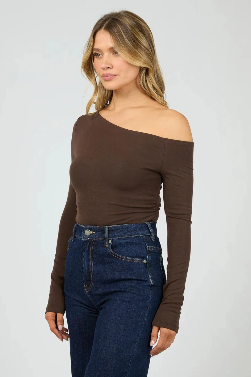 Kylie Brown Off Shoulder LS Top - Image 3
