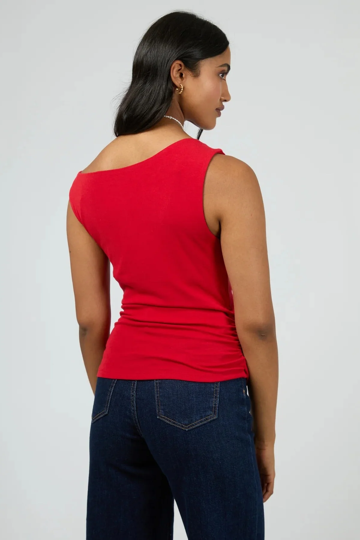 Kylie Red Off Shoulder SS Top - Image 4