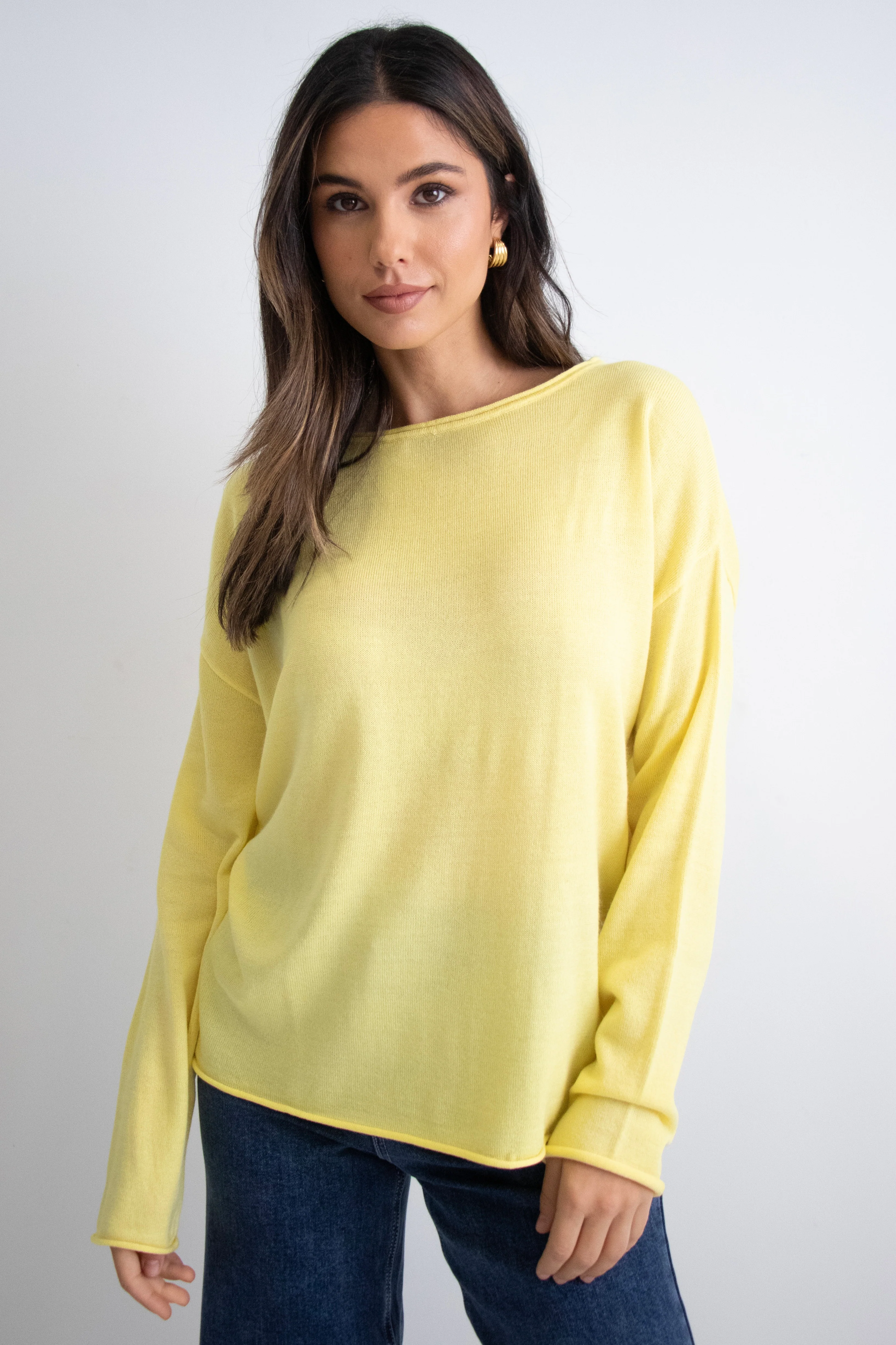 Legacy Lemon Knit Wide Neck Jumper - Image 2