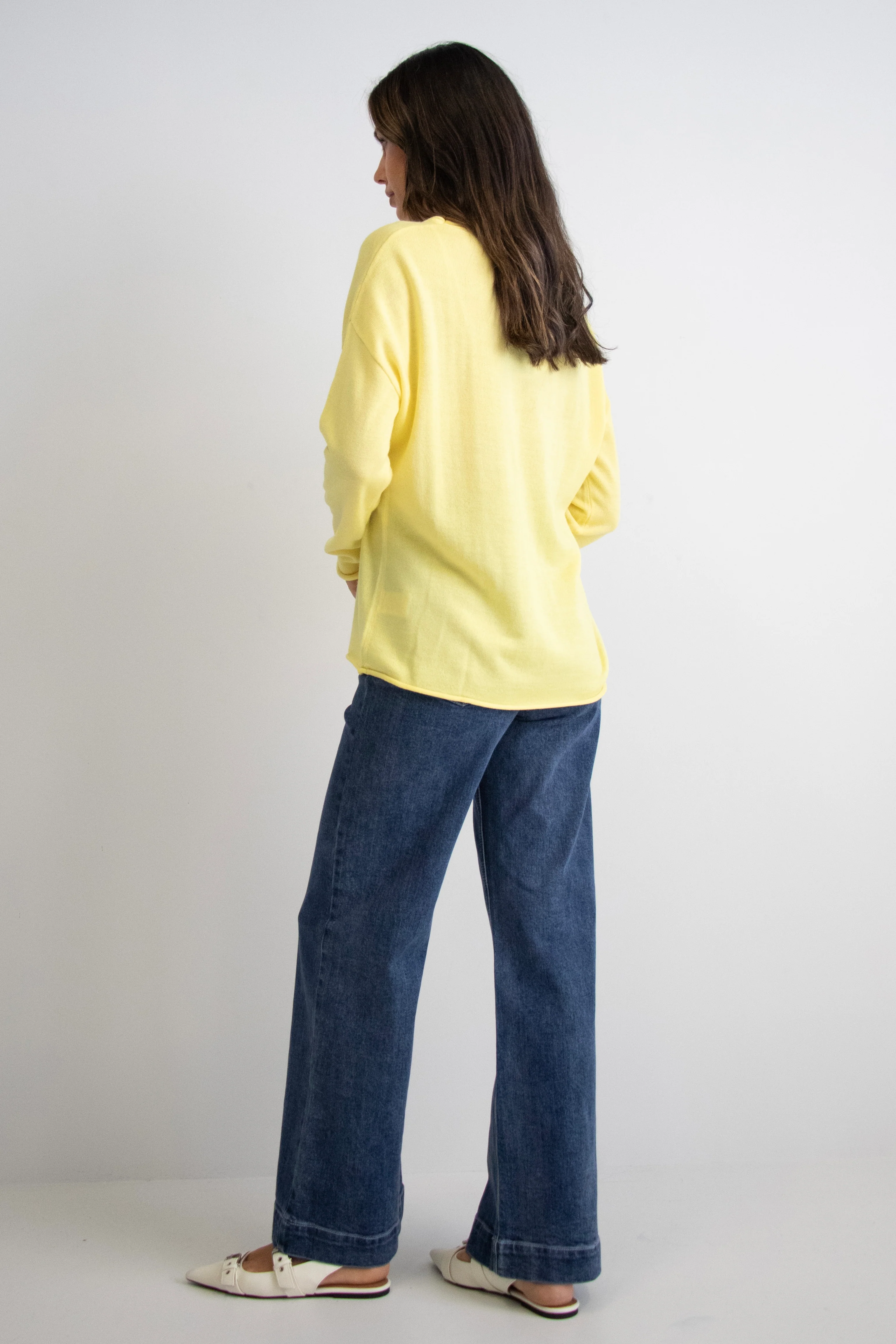 Legacy Lemon Knit Wide Neck Jumper - Image 4