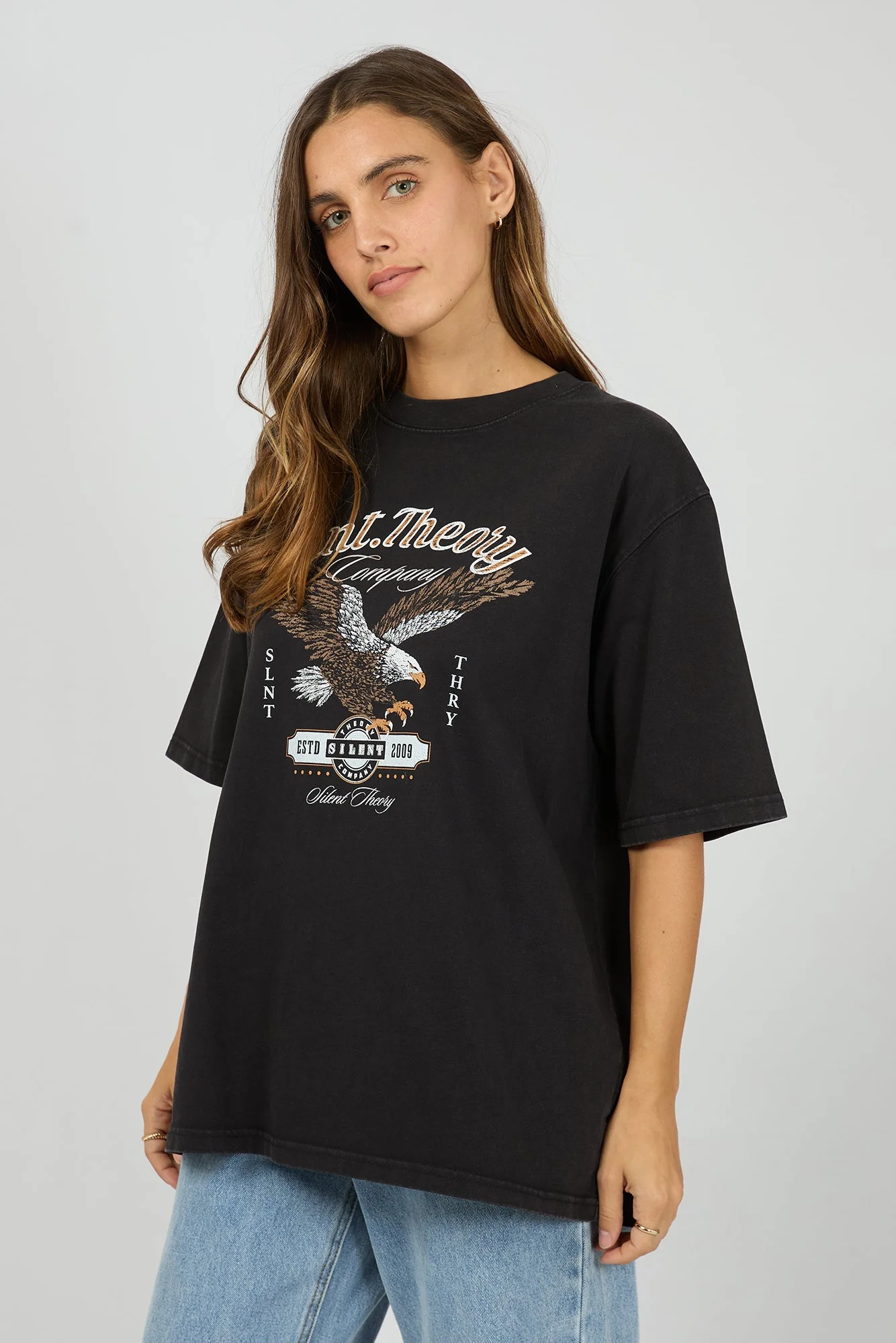 Legacy Washed Black Eagle Graphic Tee - Image 3