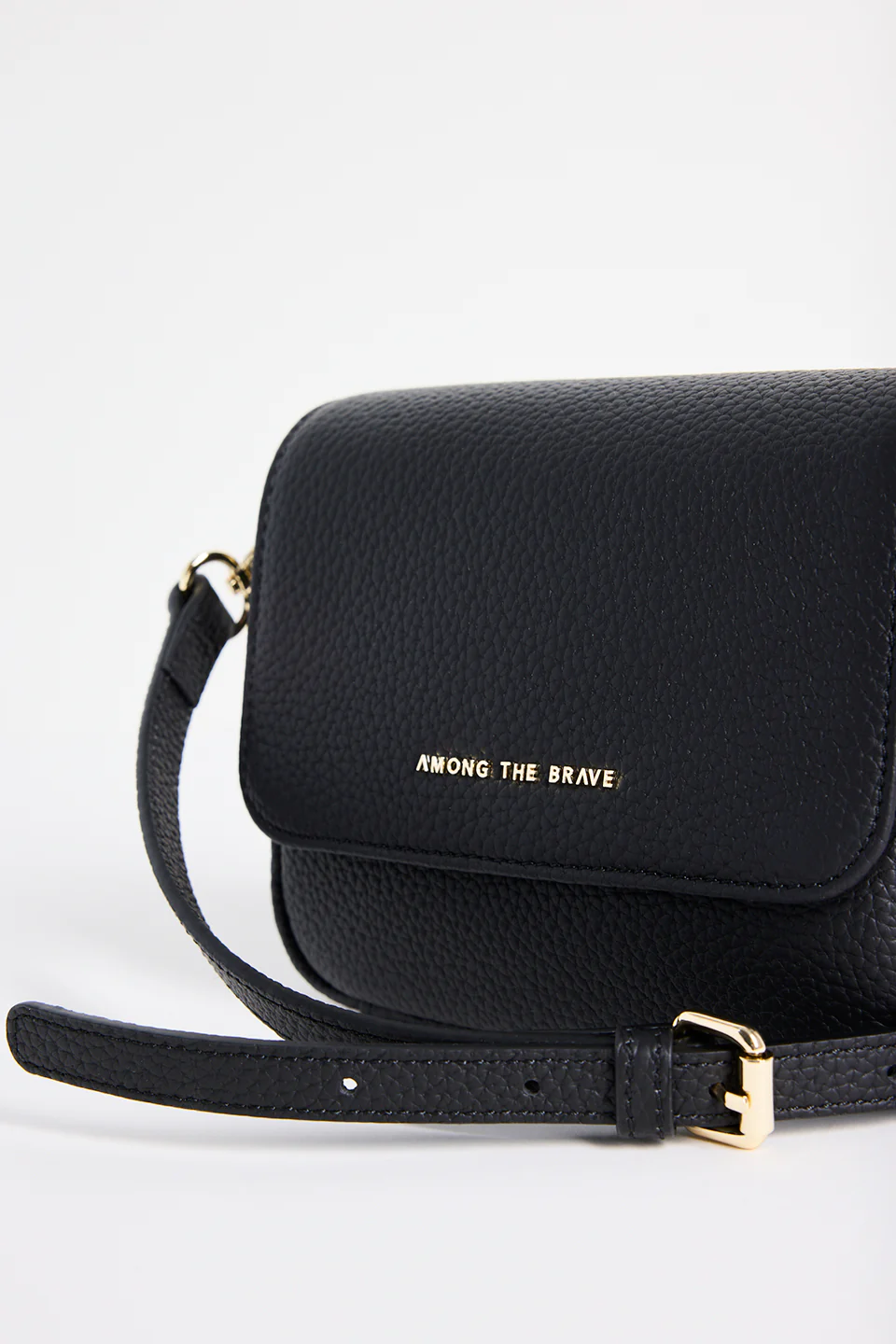 London Black Leather Small Crossbody Bag - Image 4