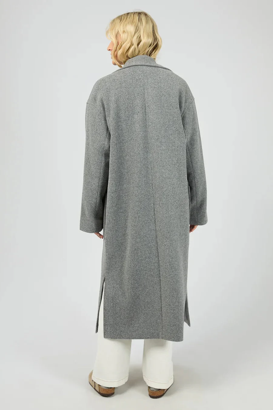 Long Island Grey Relaxed Coat - Image 4