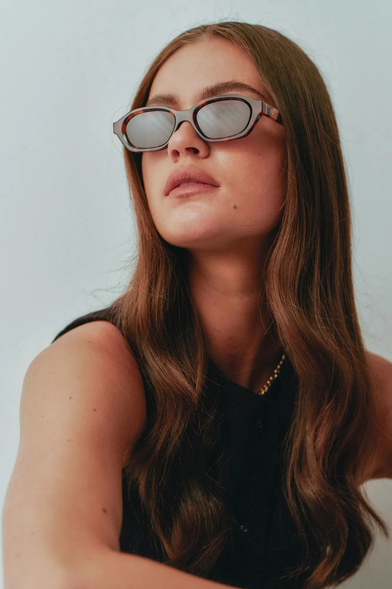 Luca Tortoise Narrow Sunglasses - Image 6