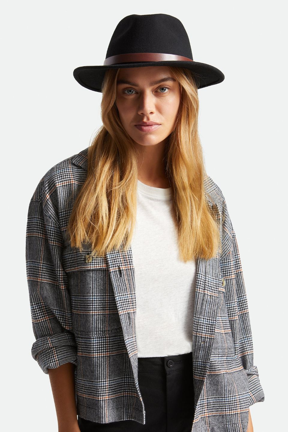 Messer Fedora Black Wool Felt Hat - Image 4