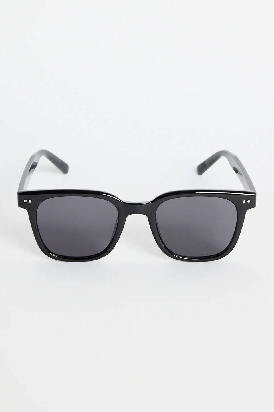 Monaco Black Classic Rounded Sunglasses