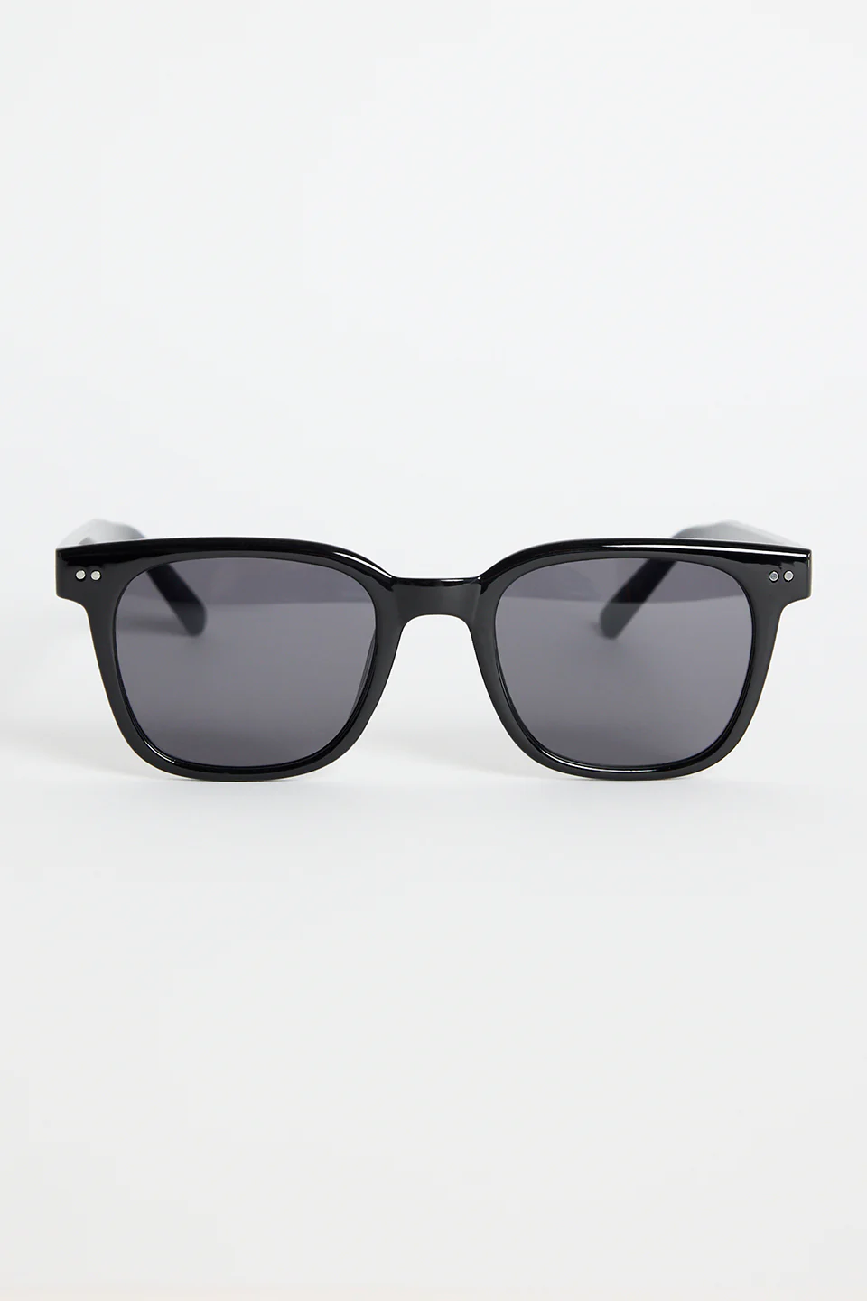 Monaco Black Classic Rounded Sunglasses - Image 2
