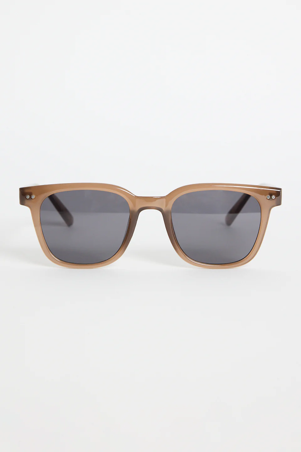 Monaco Crystal Brown Classic Rounded Sunglasses - Image 2