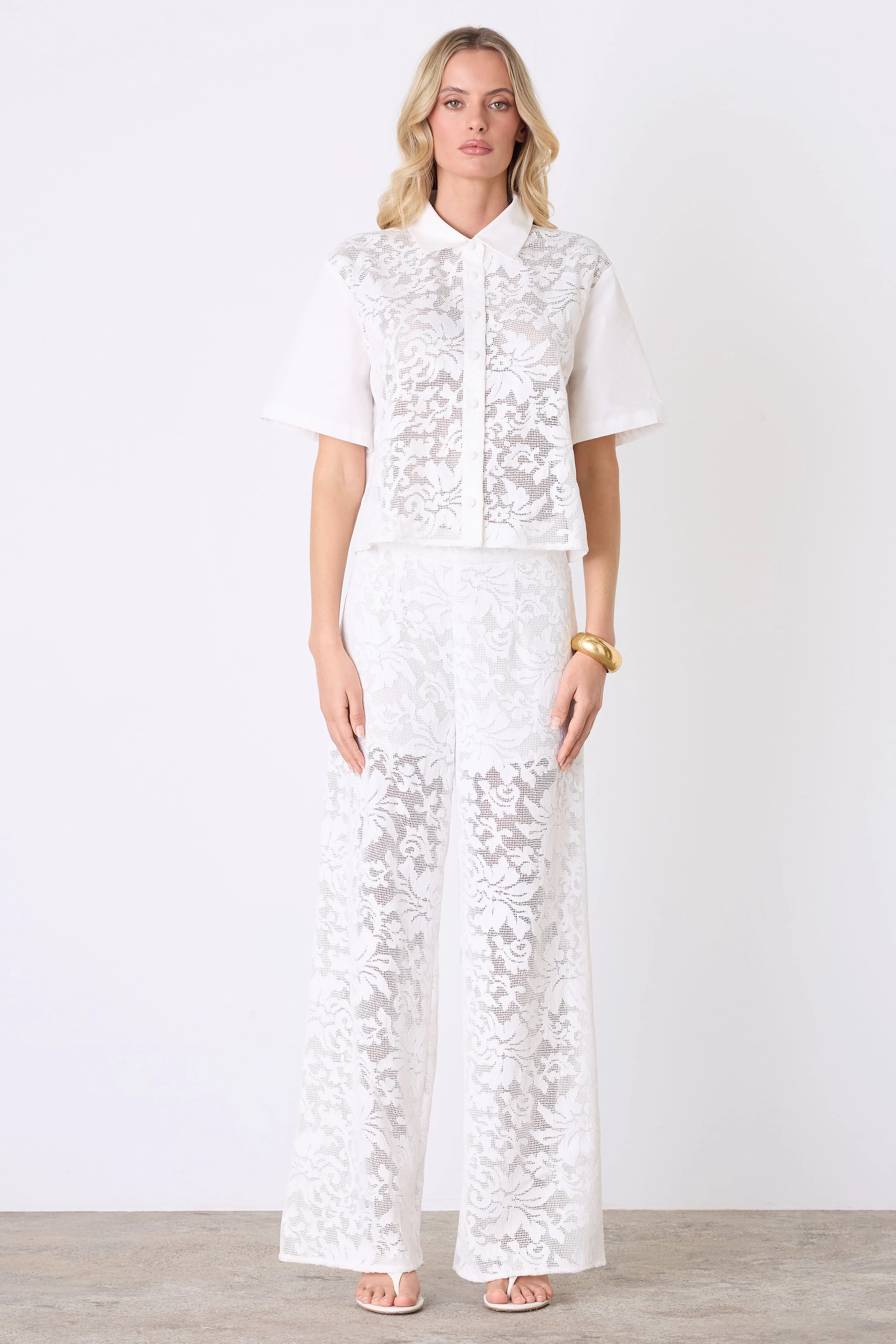 Parasol White Lace Pant - Image 2