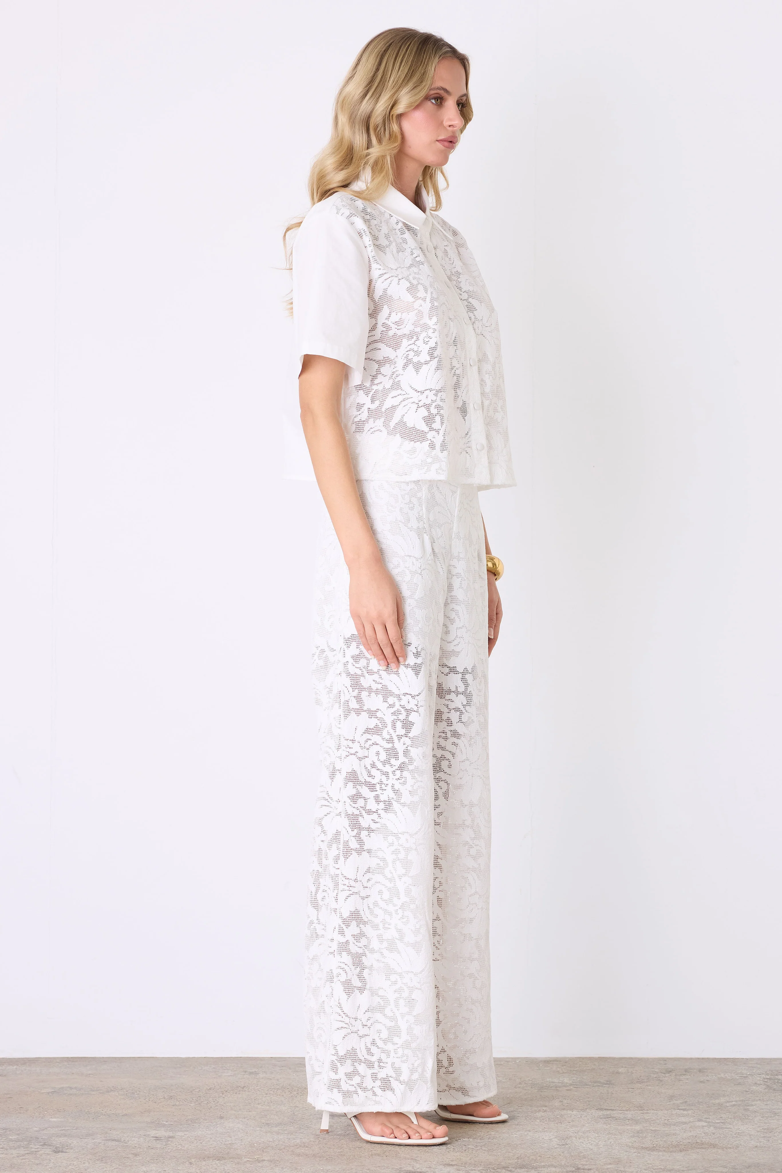 Parasol White Lace Pant - Image 3