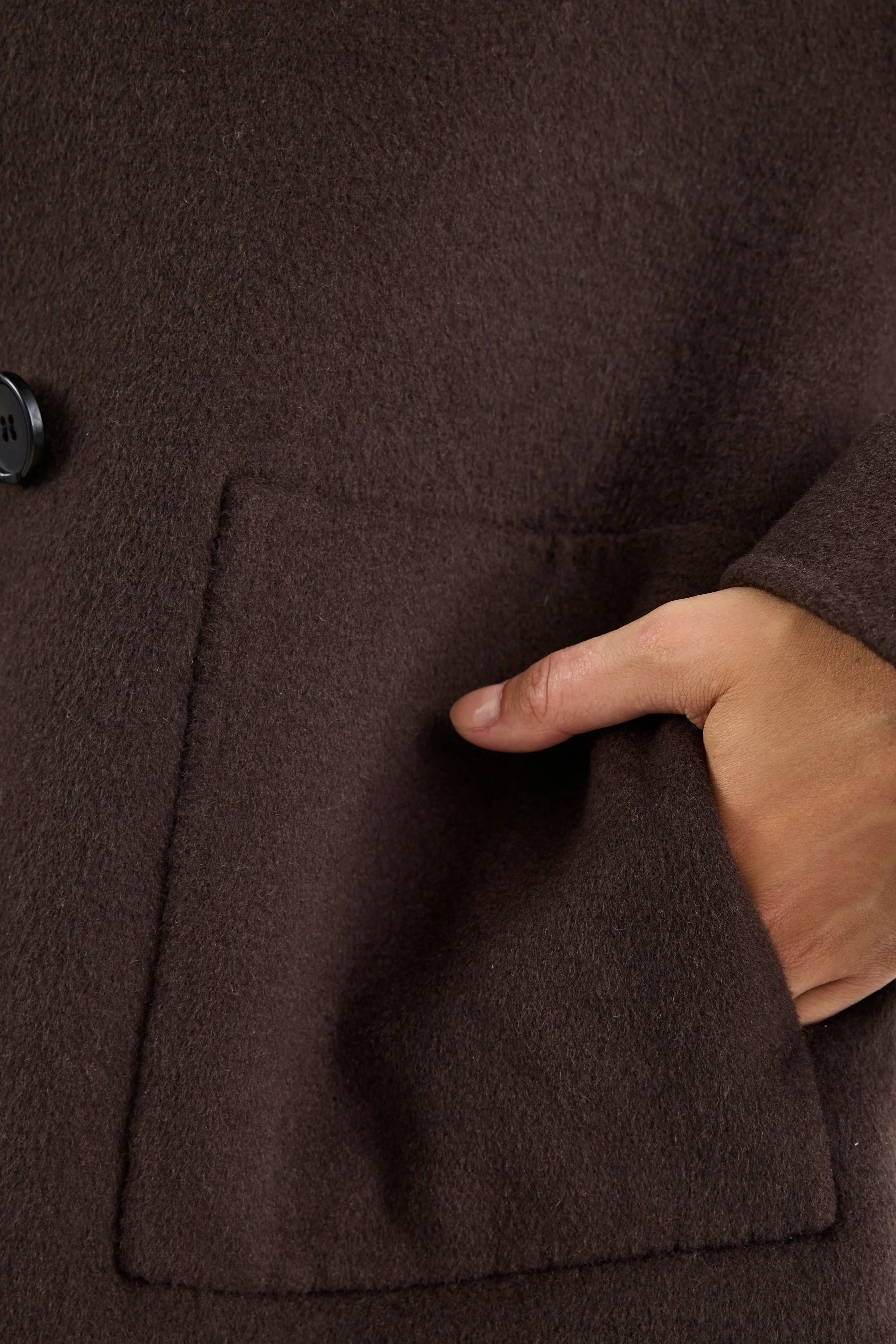 Ranger Chocolate Marle Wool Blend Soft Jacket - Image 6