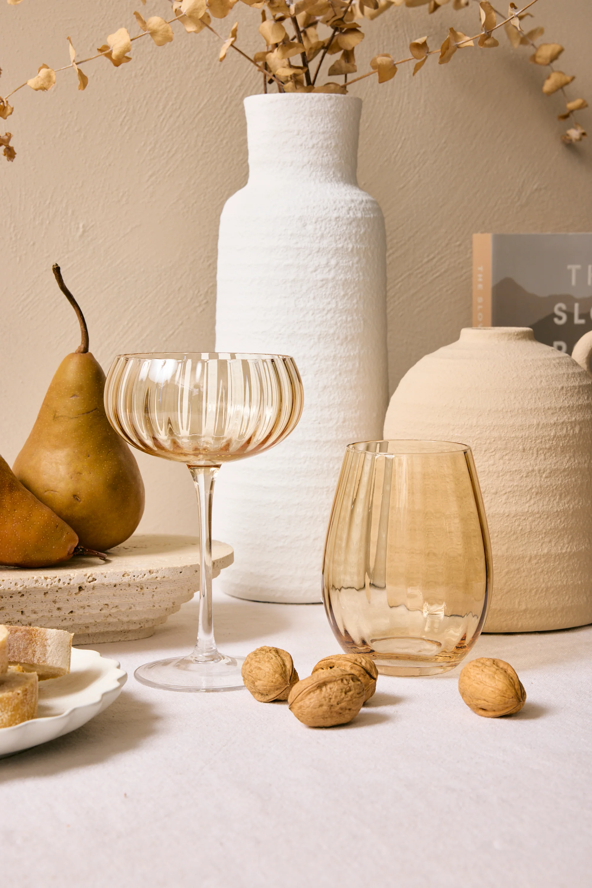 Ripple Light Amber Stemless Glass - Image 2