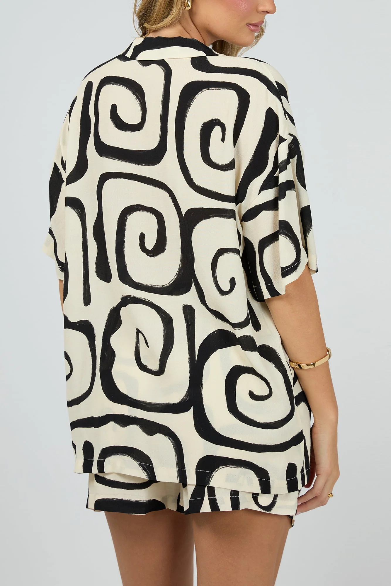 Romee Vanilla Print Multi Tie Shirt - Image 4