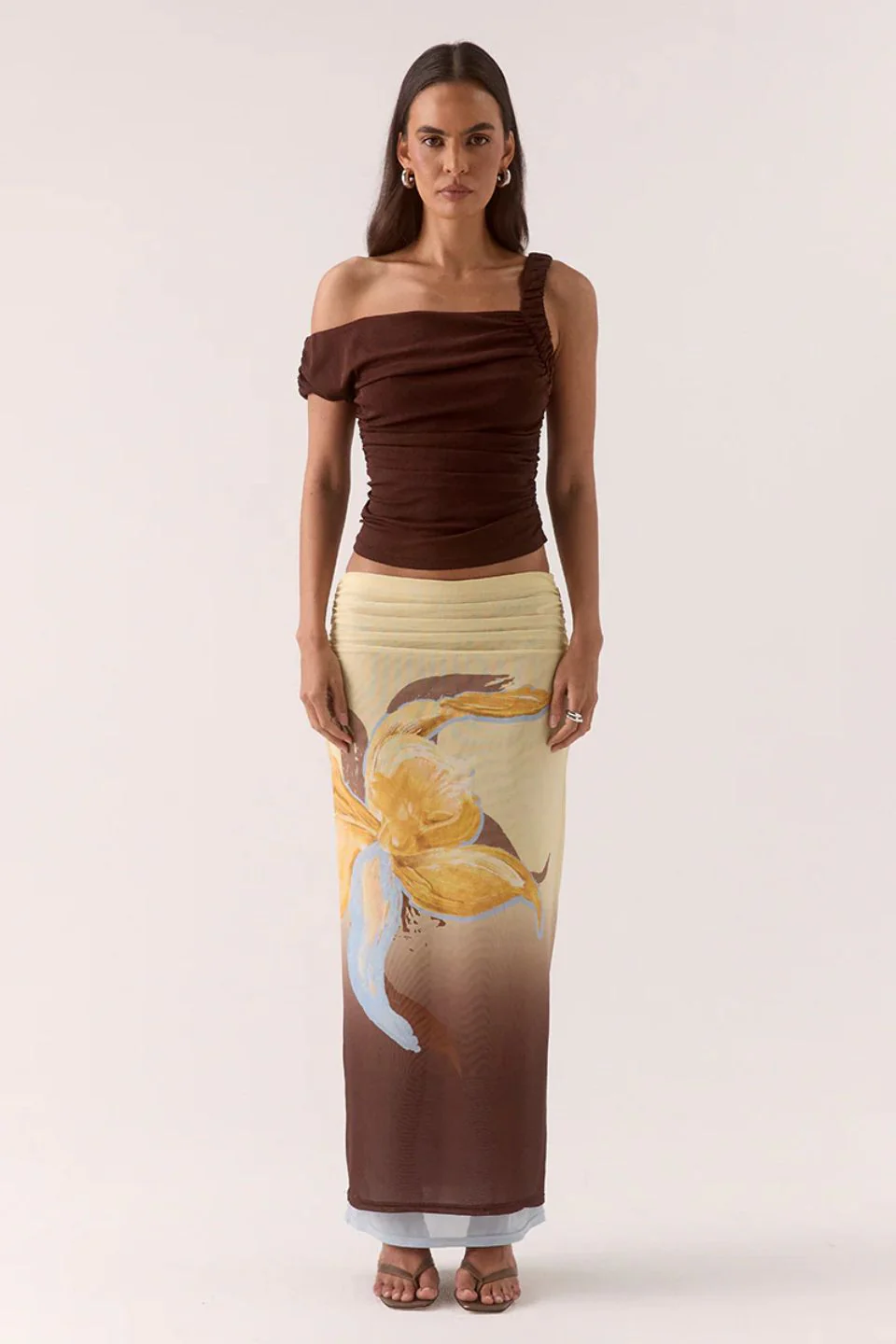 Rua Ganache Asymmetric Off Shoulder Top - Image 2