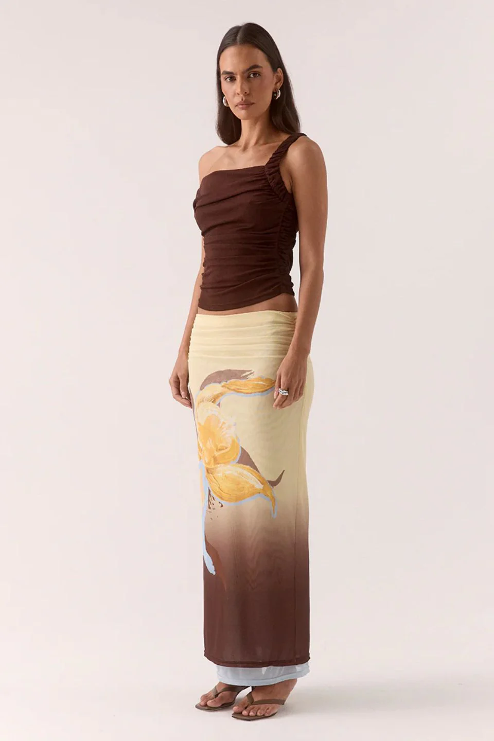 Rua Ganache Asymmetric Off Shoulder Top - Image 3