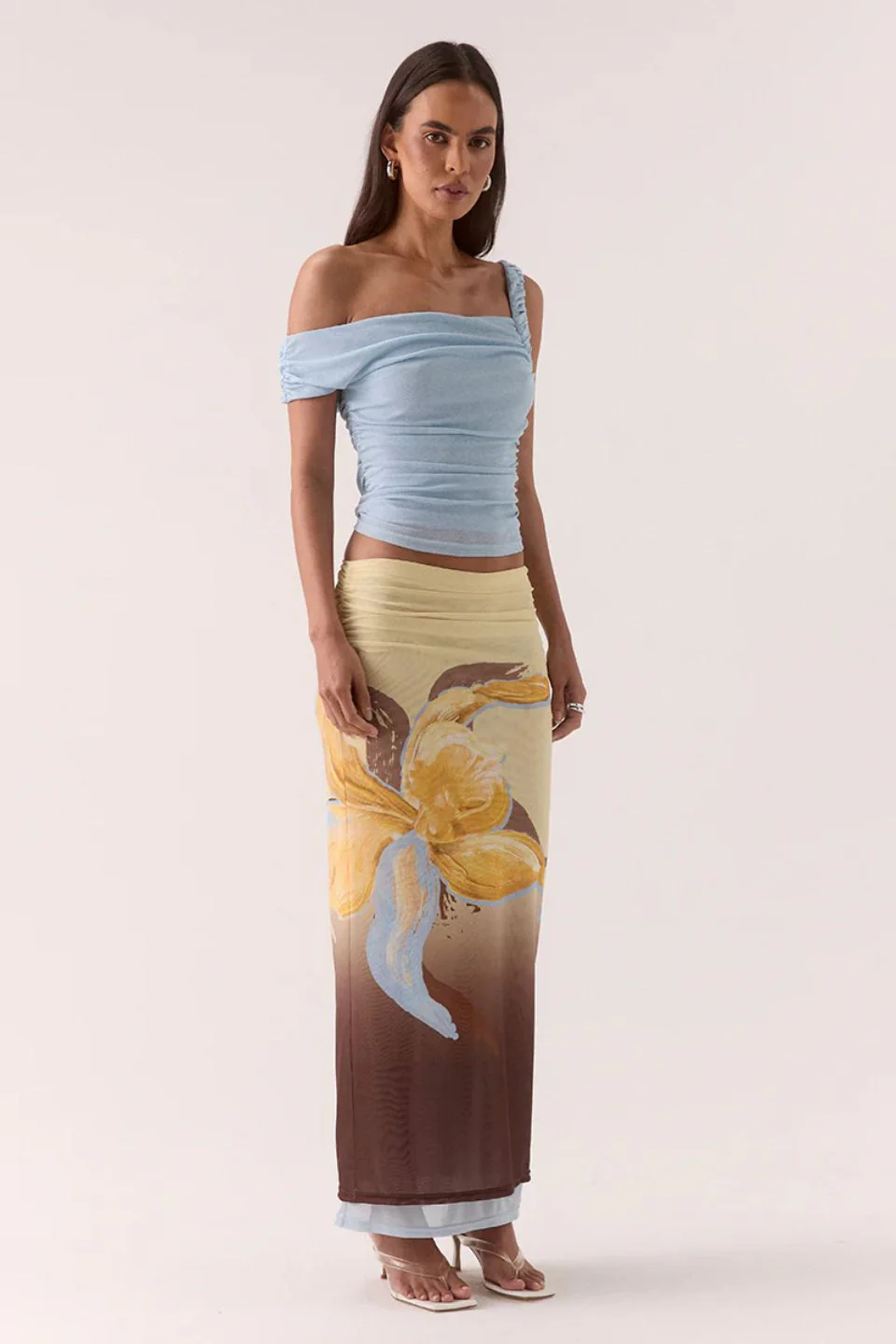 Rua Sky Asymmetric Off Shoulder Top - Image 3