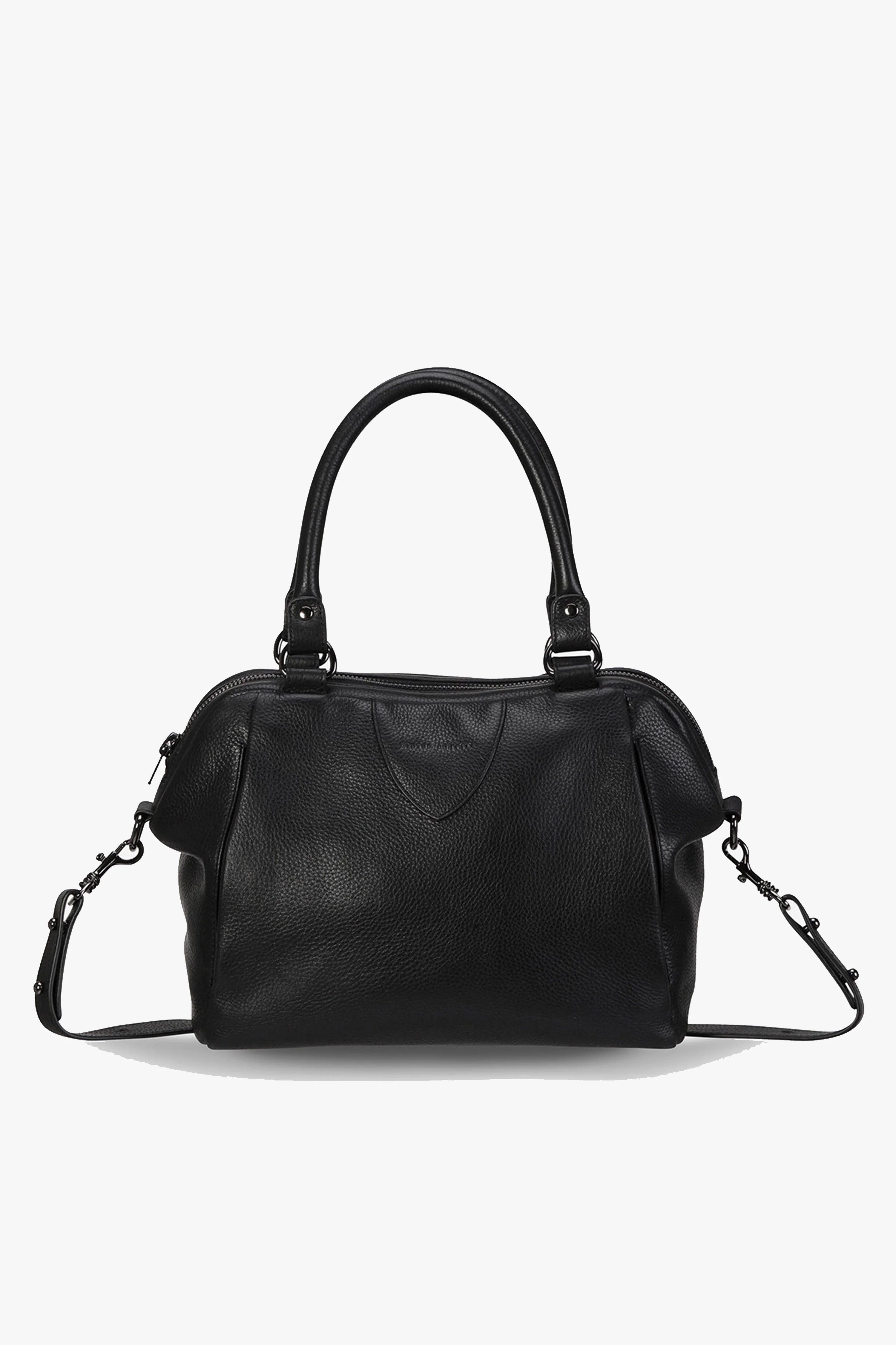 Force of Being Black Leather Handbag - Image 4