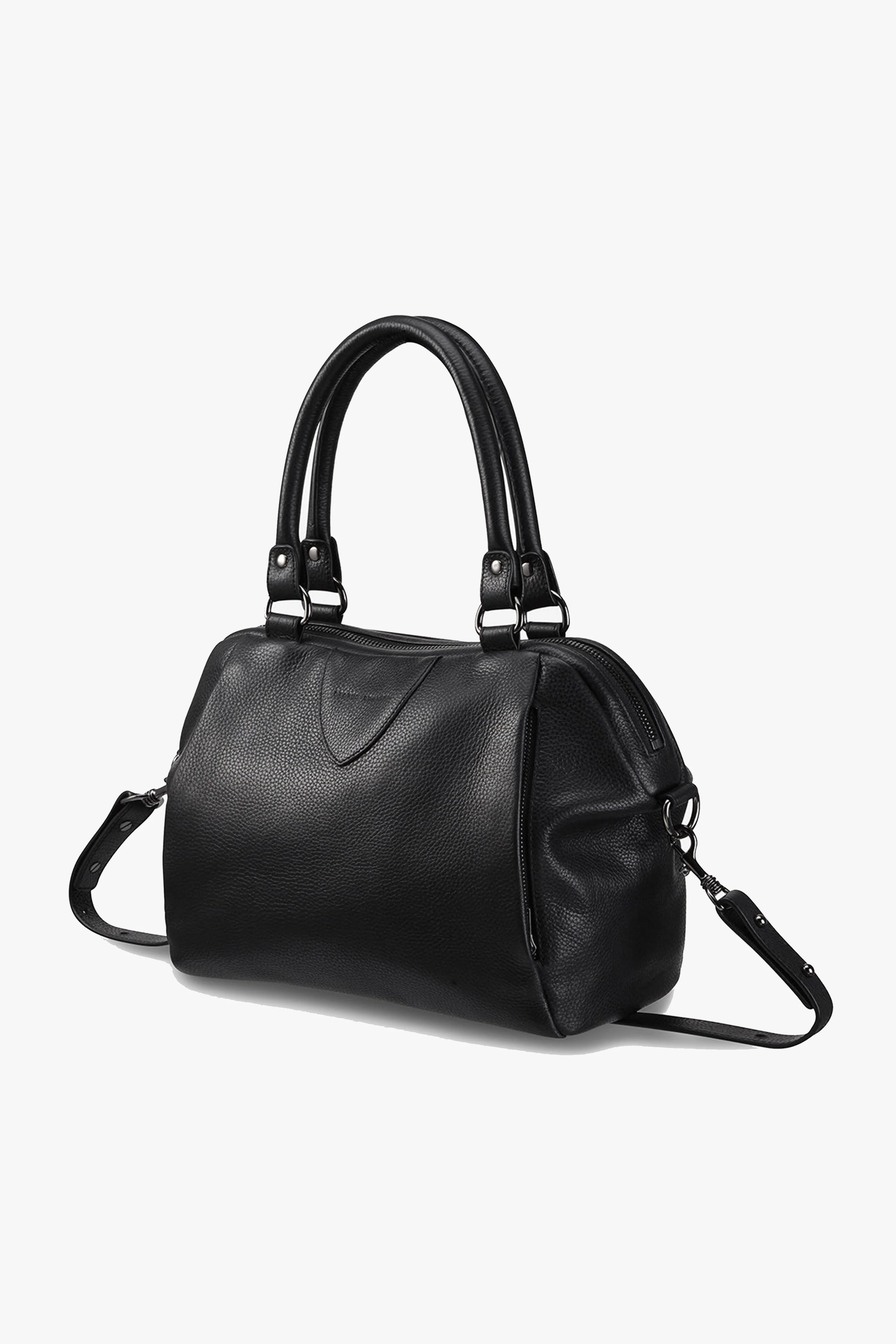 Force of Being Black Leather Handbag - Image 5