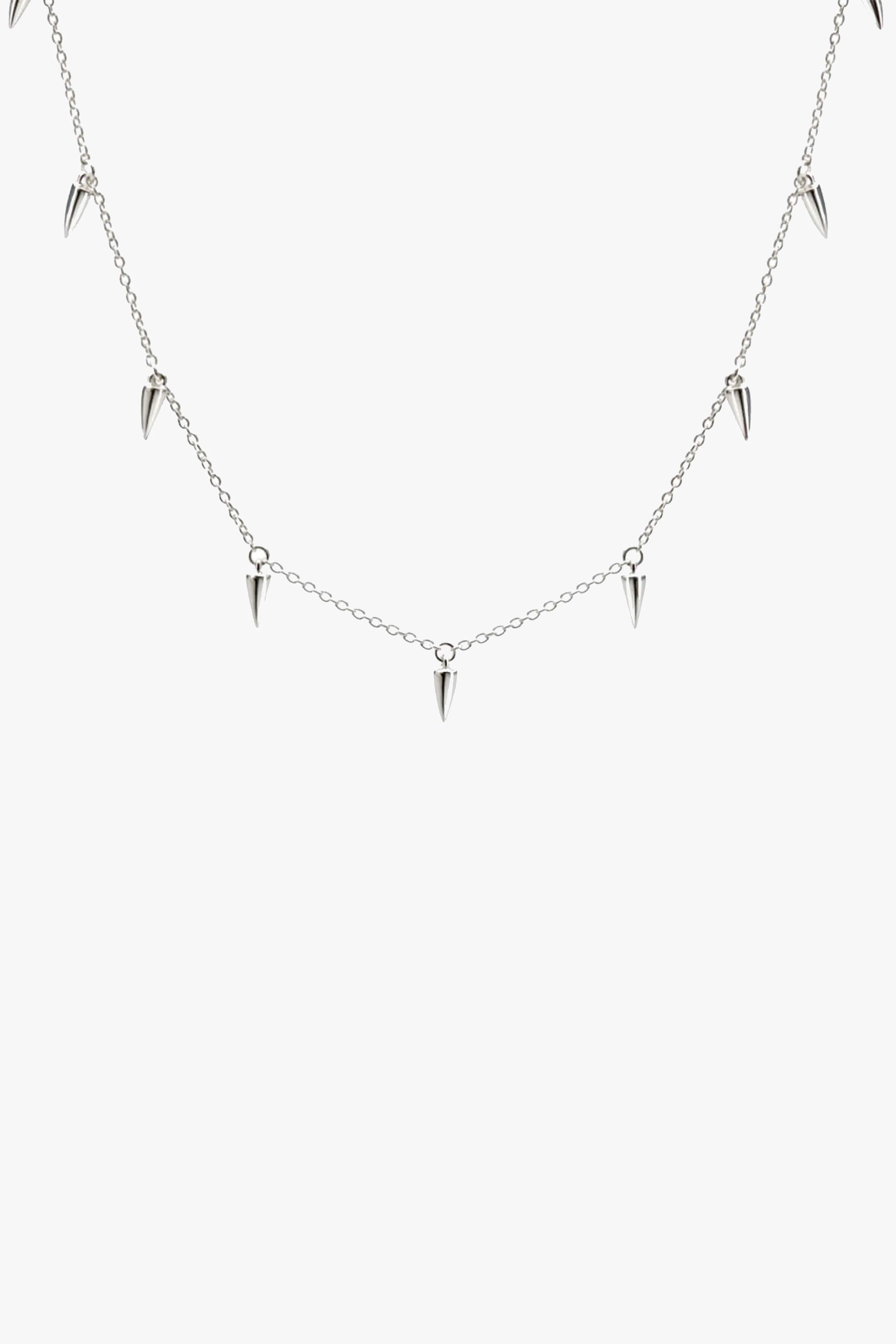 Dagger Sterling Silver Choker EOL Necklace