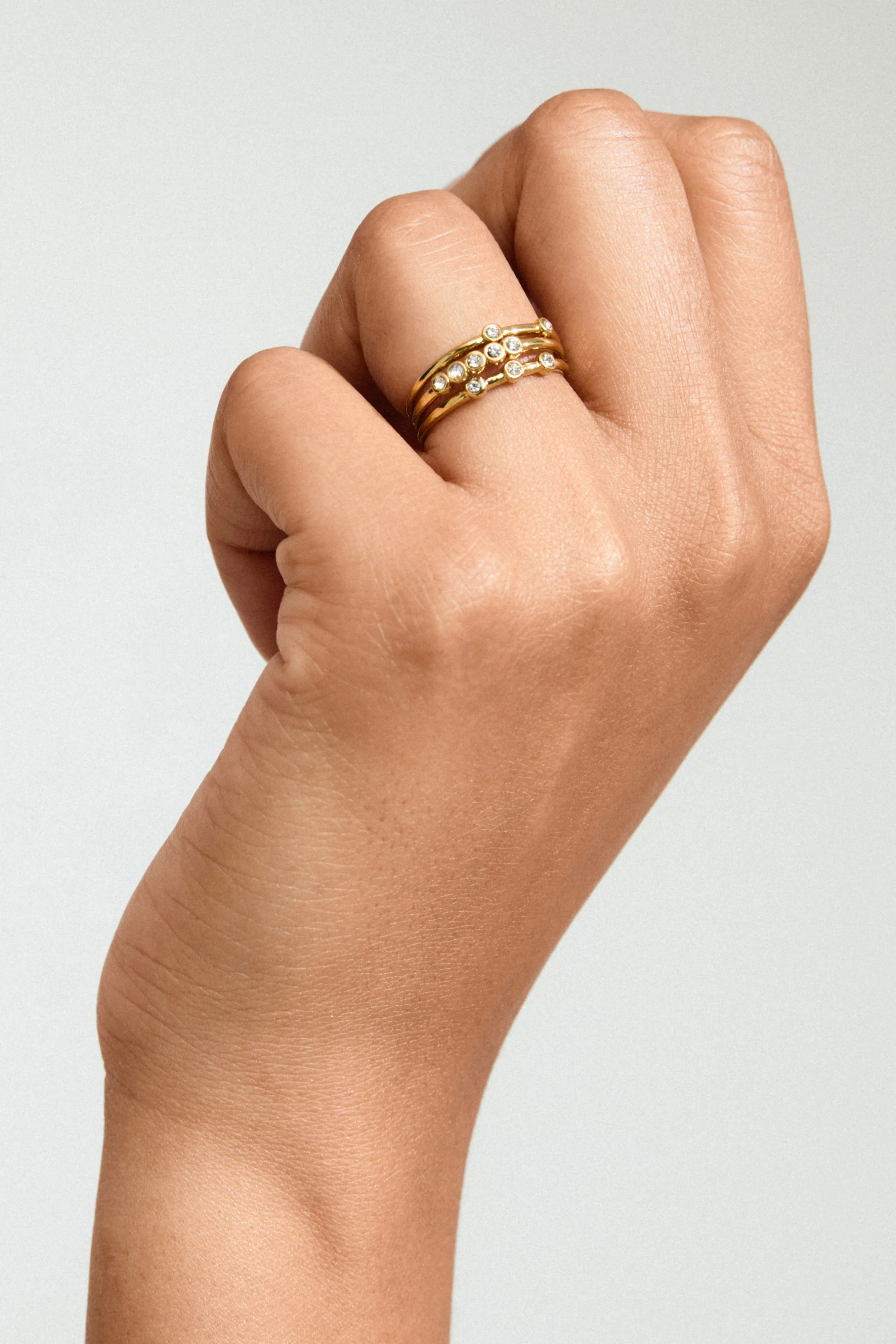 Sloan Gold EOL Crystal Recycled Rings set 3 - Image 3