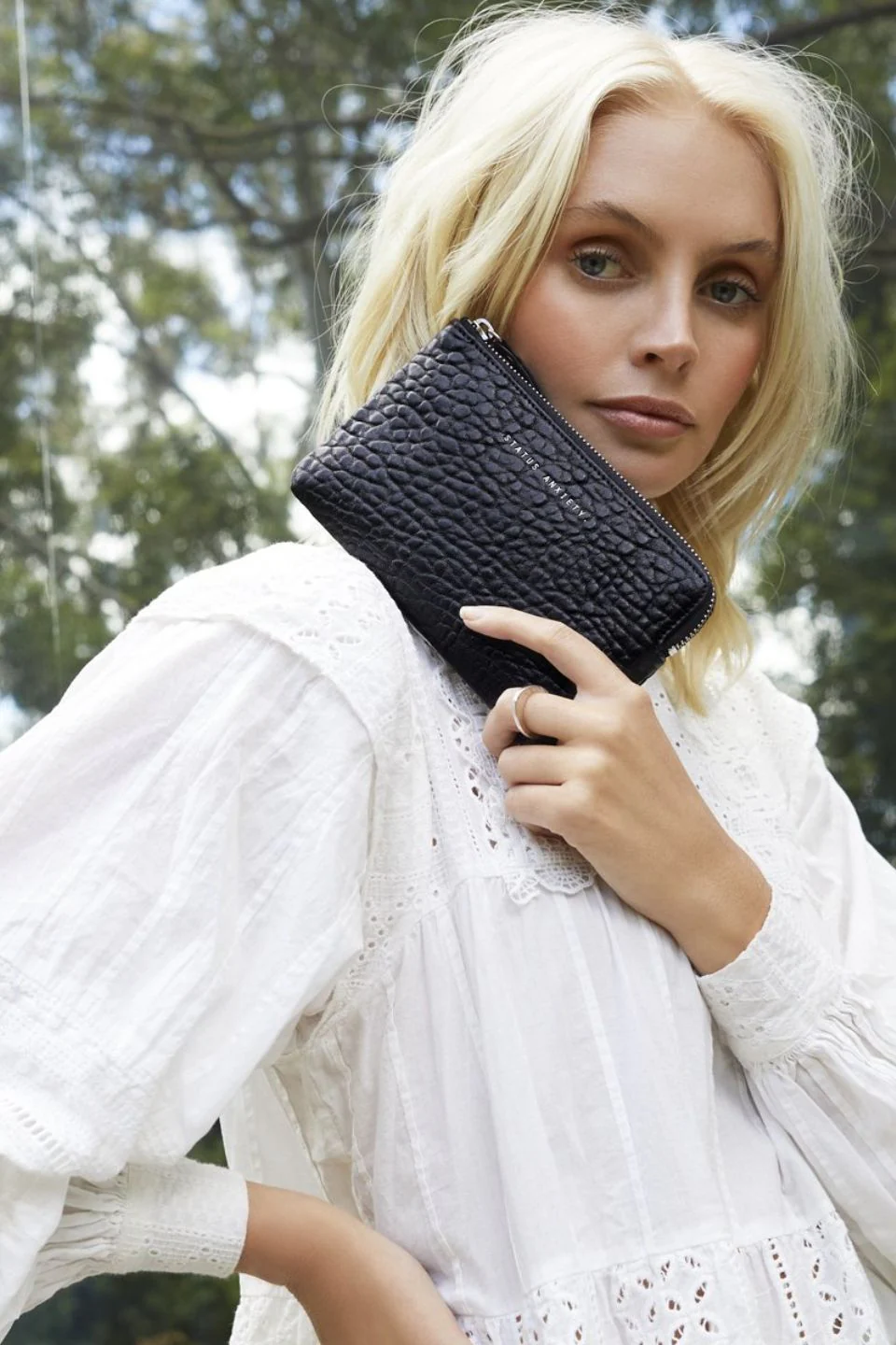 Smoke and Mirrors Black Bubble Wallet - Image 2