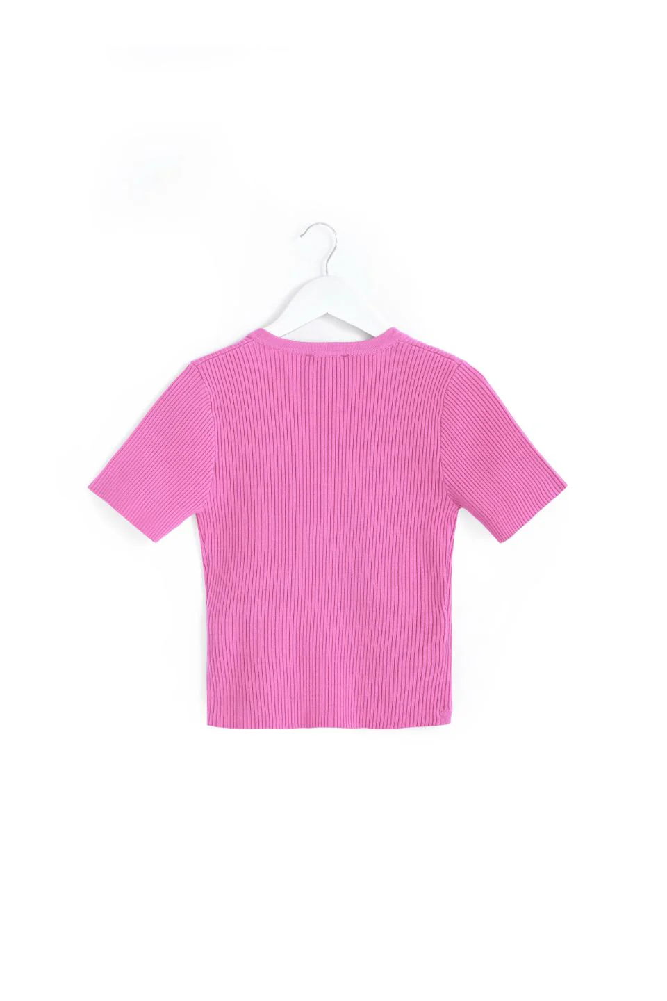 So Good Pink SS Wrap Knit Top - Image 6
