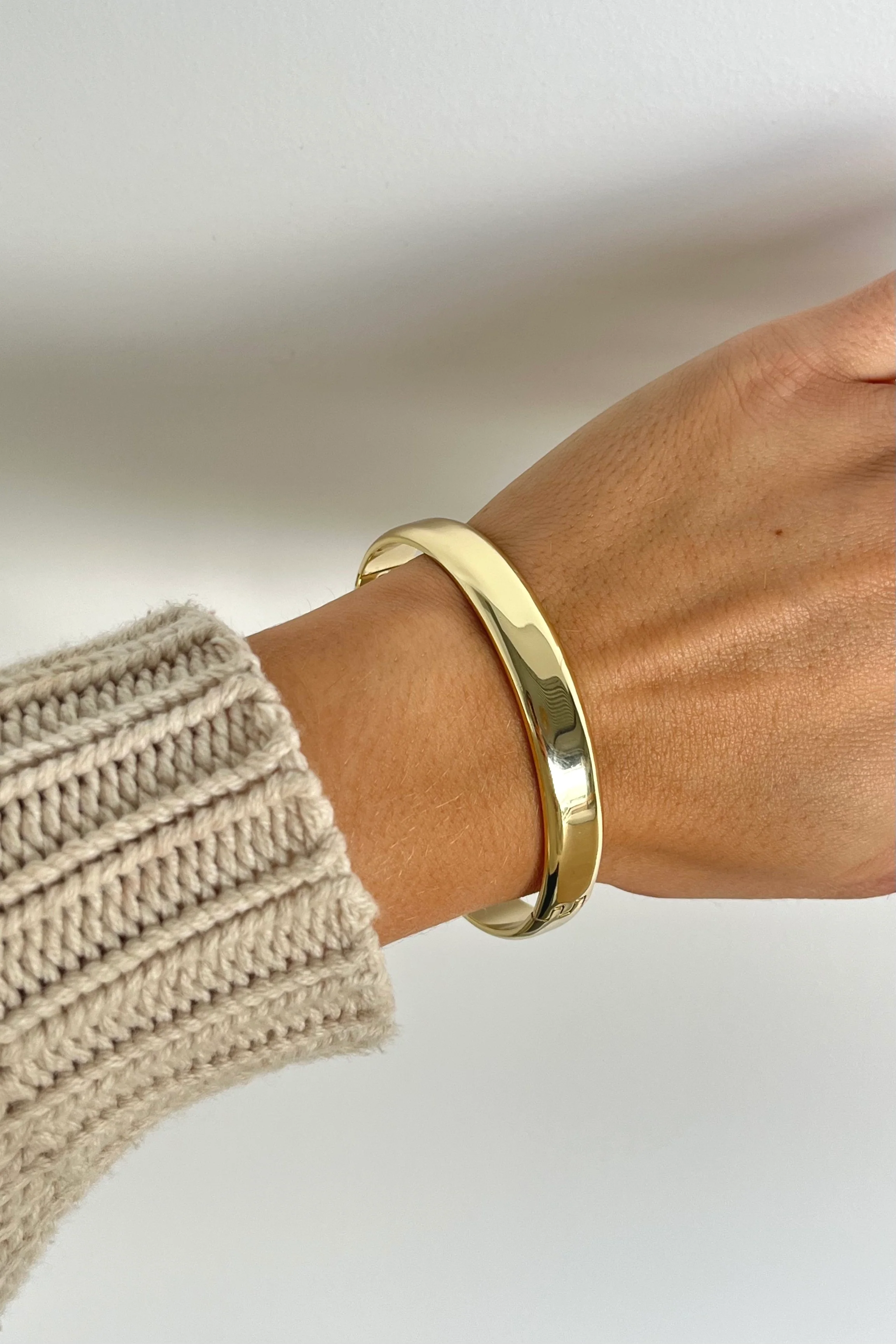 Solid Gold Plated Bangle - Image 3