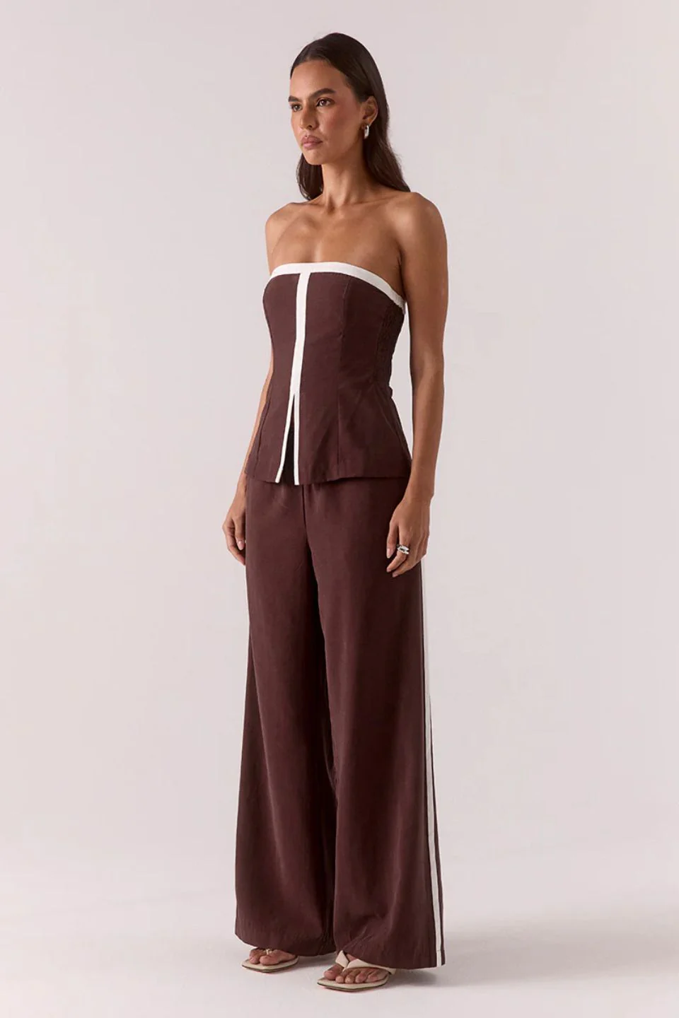 Sora Ganache Contrast Strapless Bodice Top - Image 4