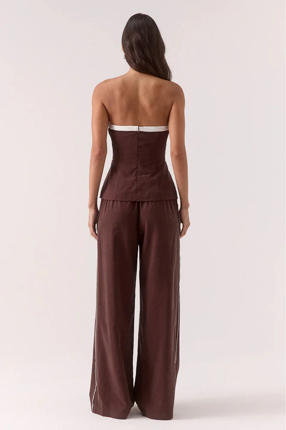 Sora Ganache Contrast Strapless Bodice Top - Image 5