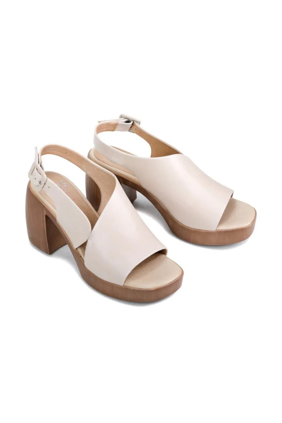 Spicer Birch Leather Covered Mid Block Heel - Image 2