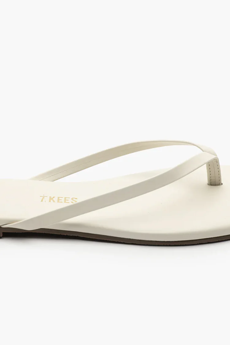 Square Toe Lily Cream Leather Sandal - Image 6