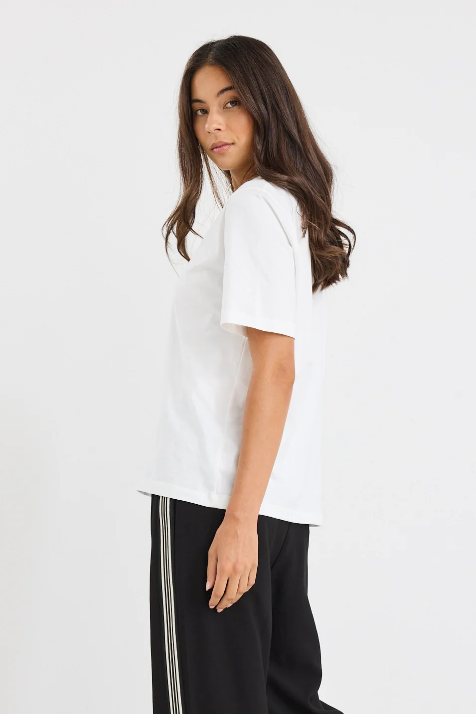 Street Ivory Crew Neck Short Sleeved Boxy Tee - Image 4