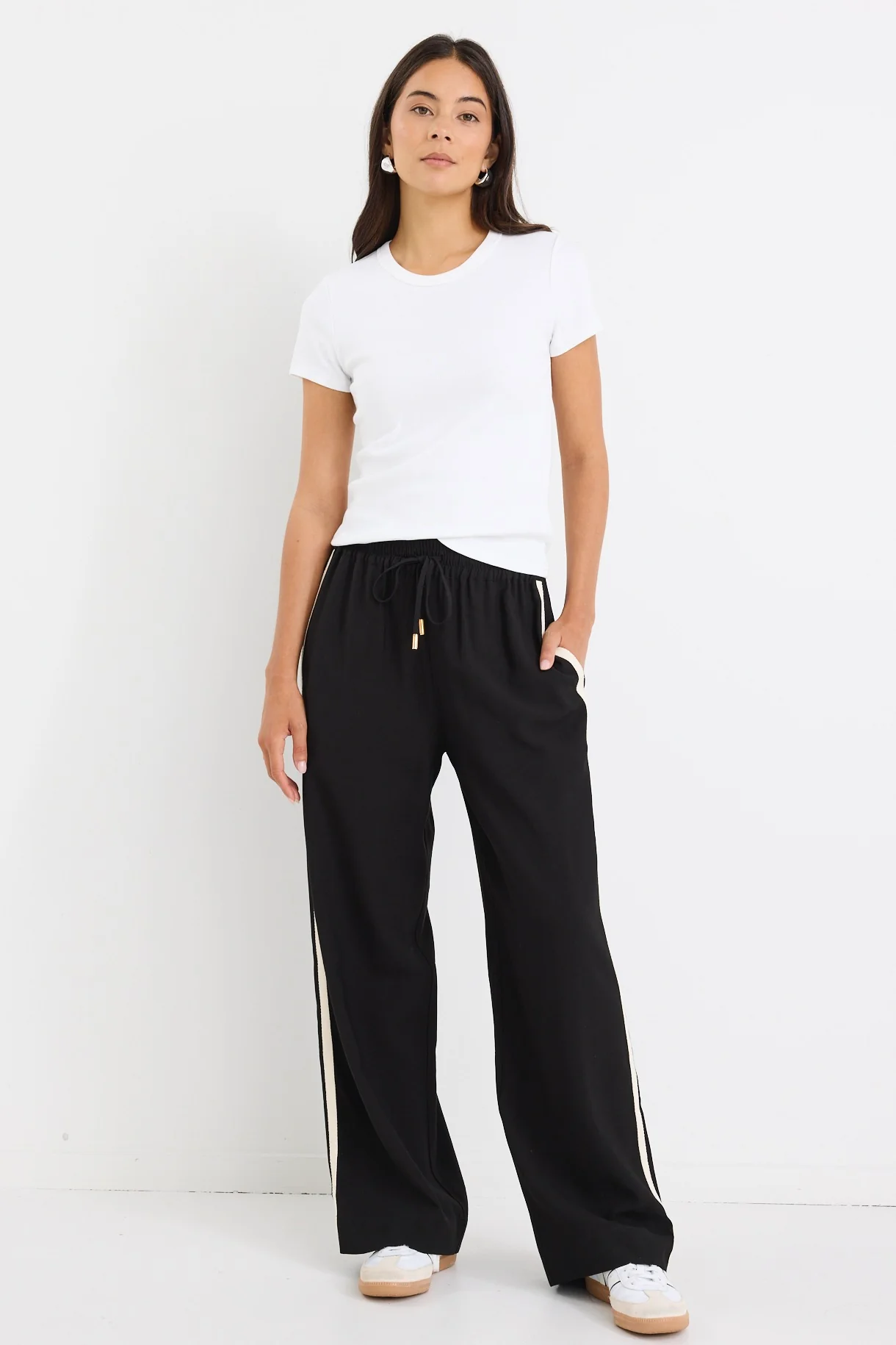 Study Ivory Rib Longer Baby Tee - Image 3