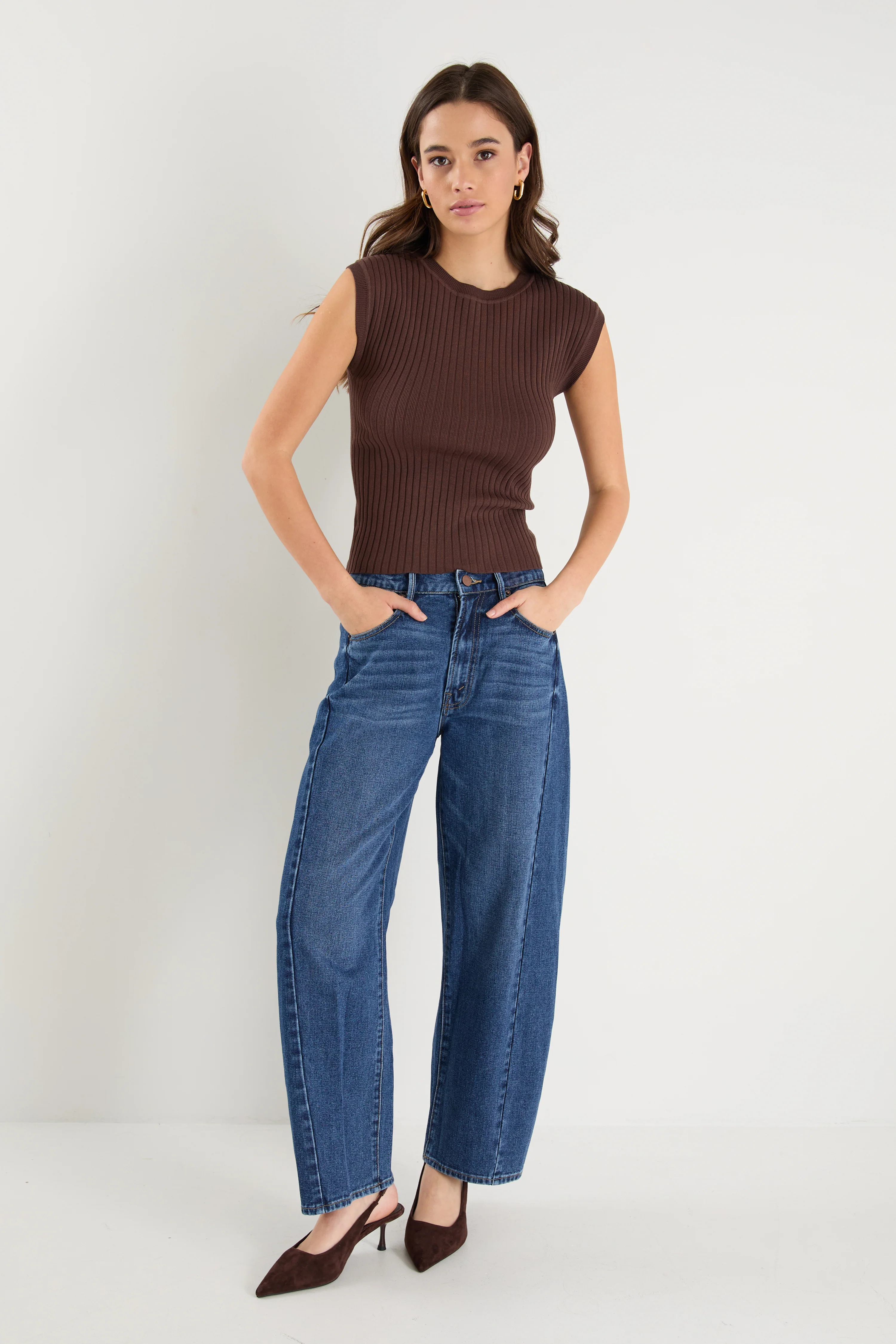 Subject Chocolate Rib Knit Tank - Image 2