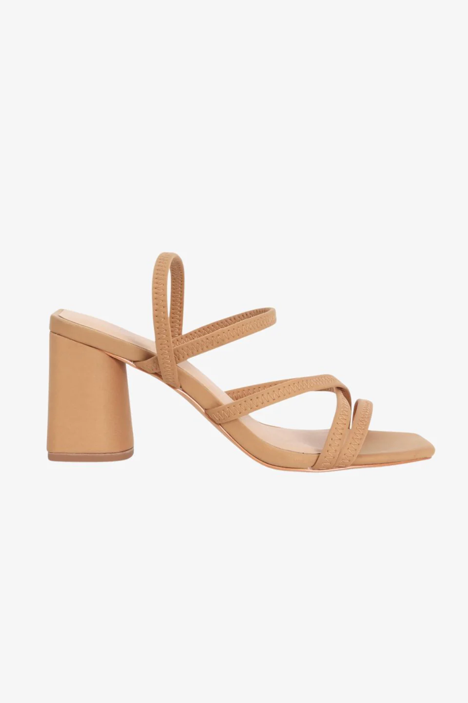 Suki Nude Strappy Mid Heel - Image 2