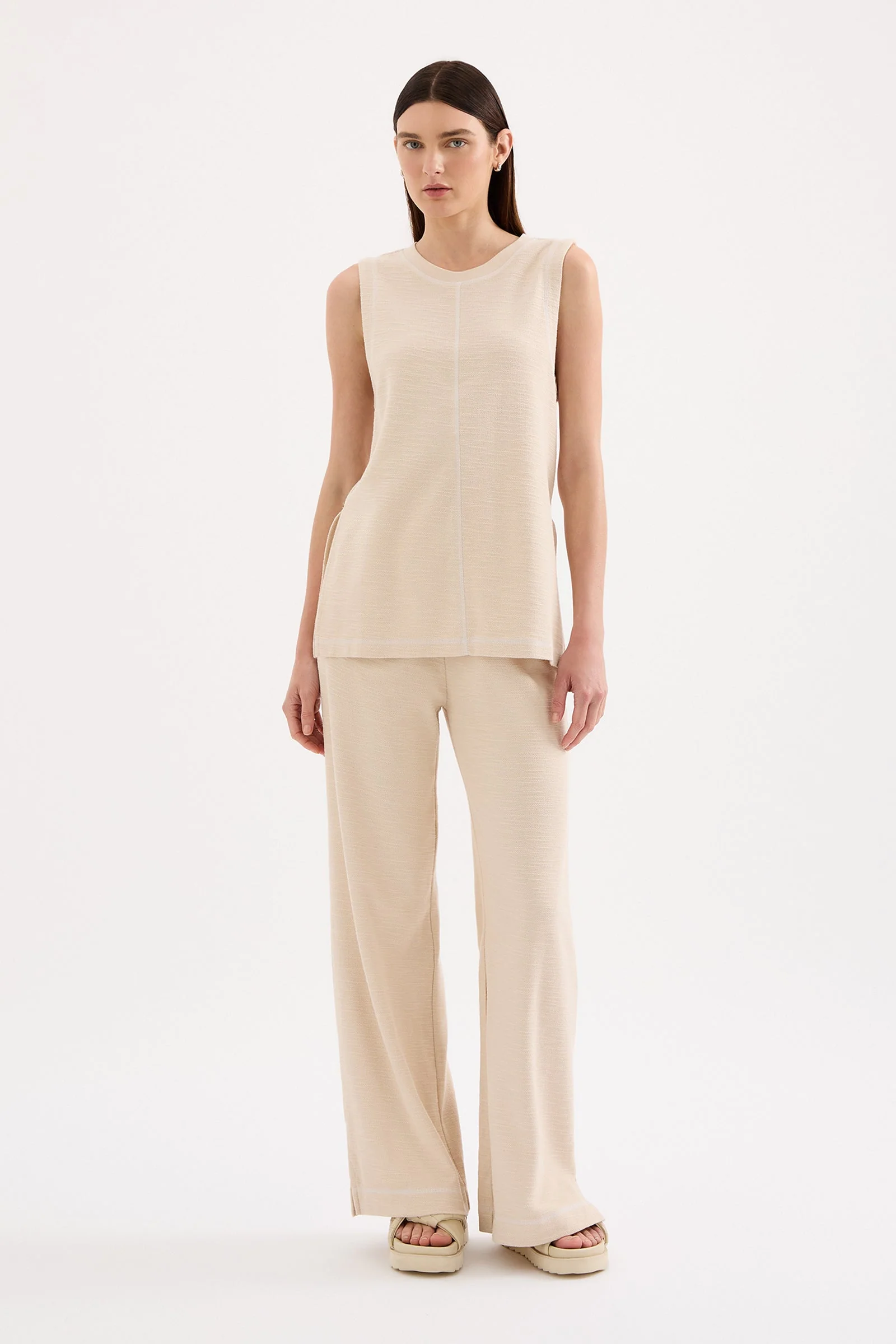 Sutton Cream Cotton Pant