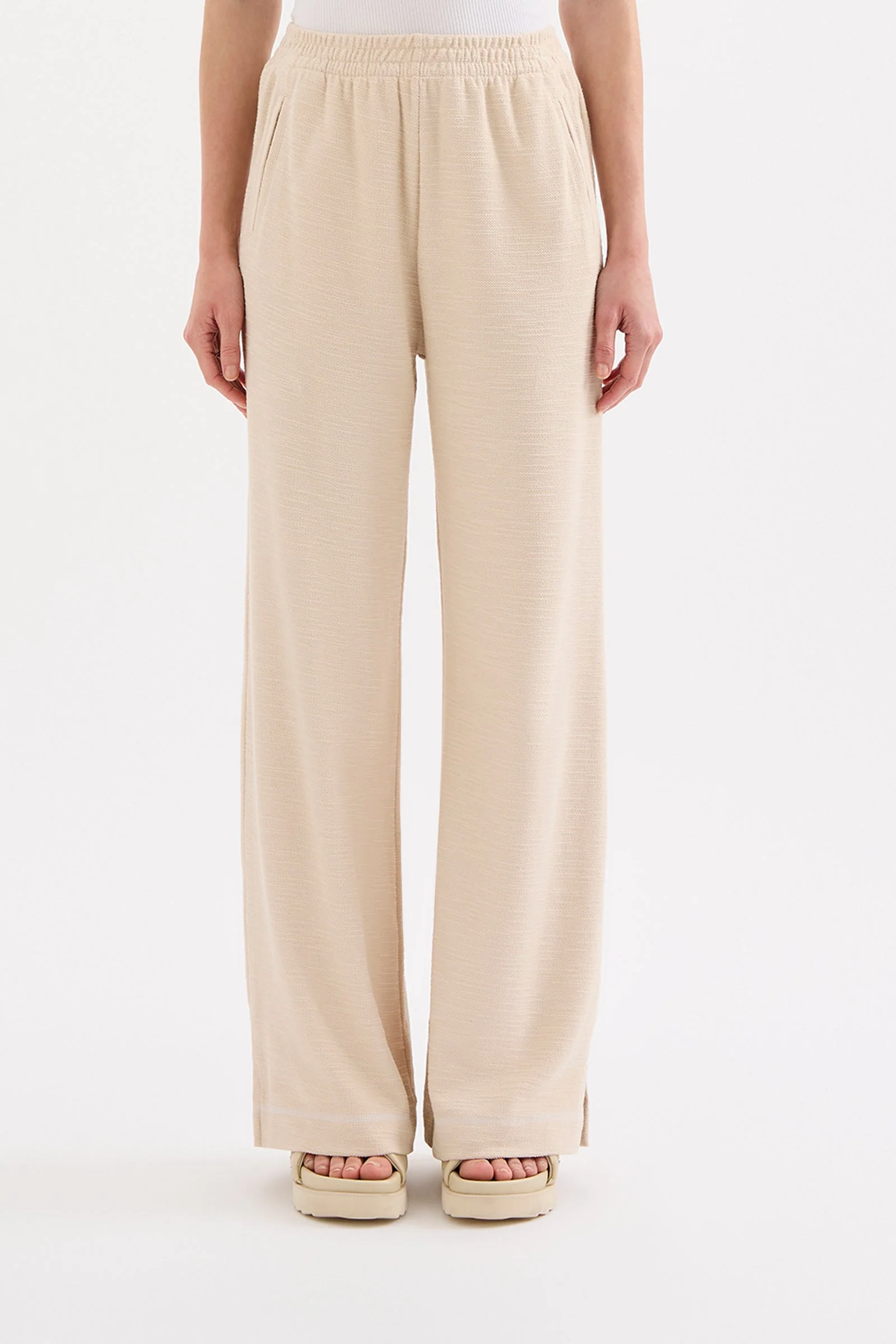 Sutton Cream Cotton Pant - Image 2