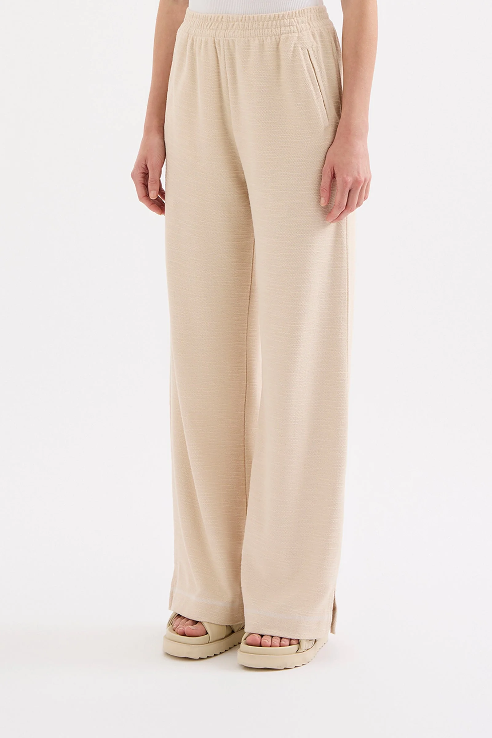 Sutton Cream Cotton Pant - Image 4