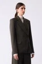 Symmetry Dark Olive Tailored Blazer - Image 3
