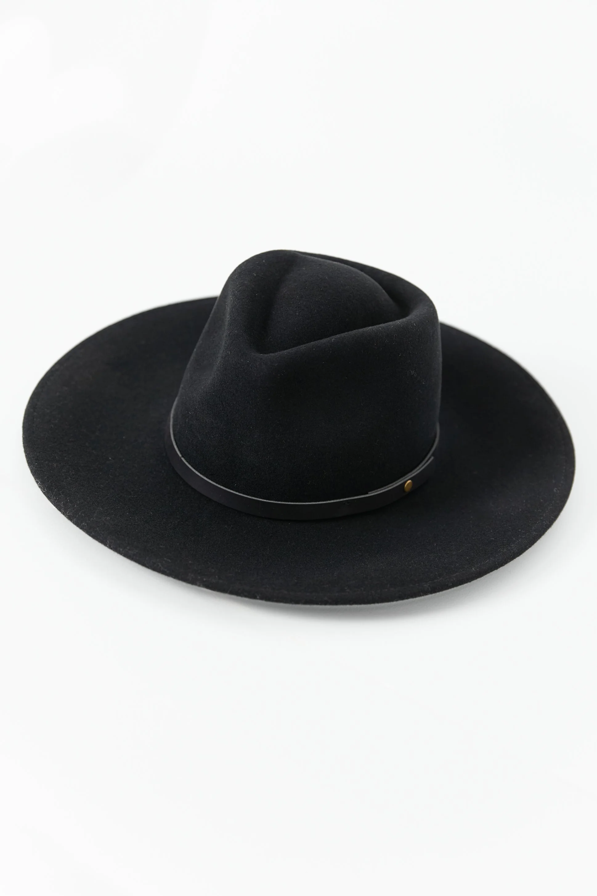Tahlia Black Panama Wide Brim Wool Hat - Image 4