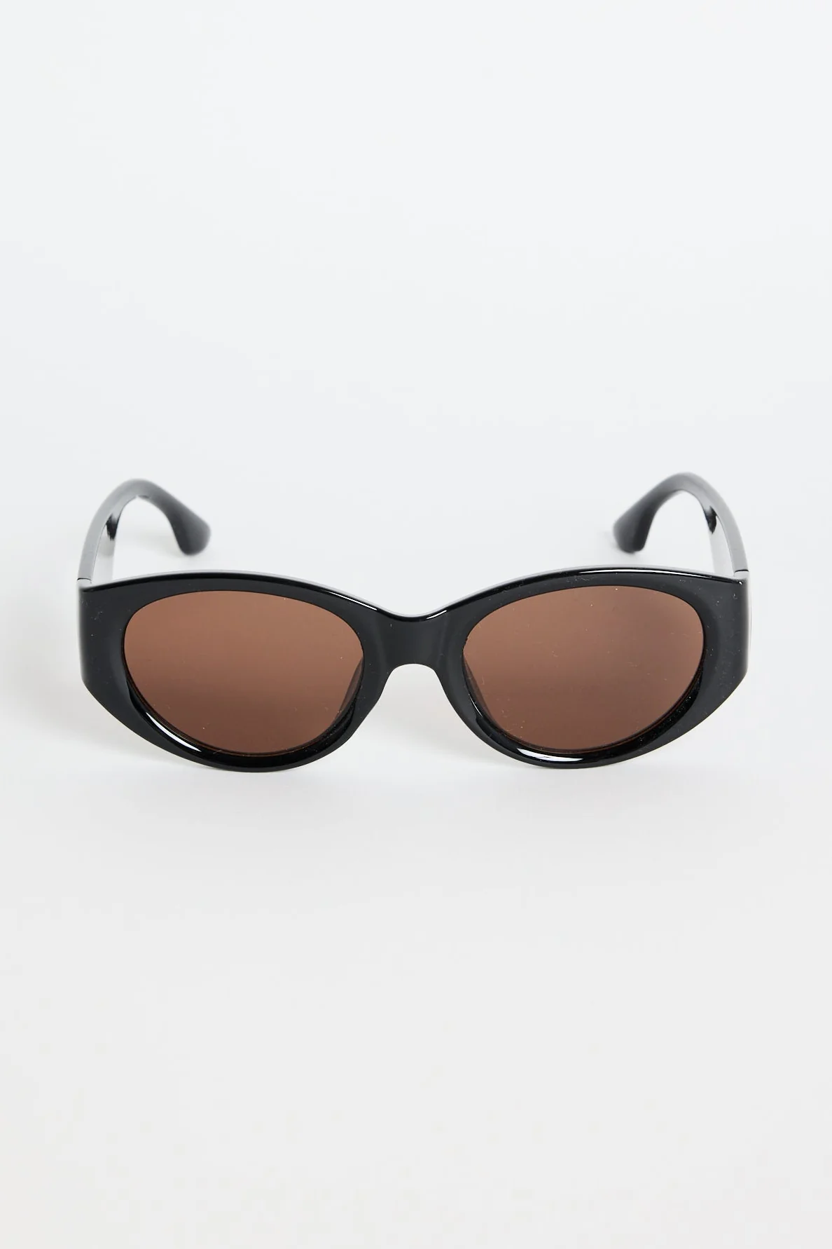 Tokyo Black Oval Sunglasses