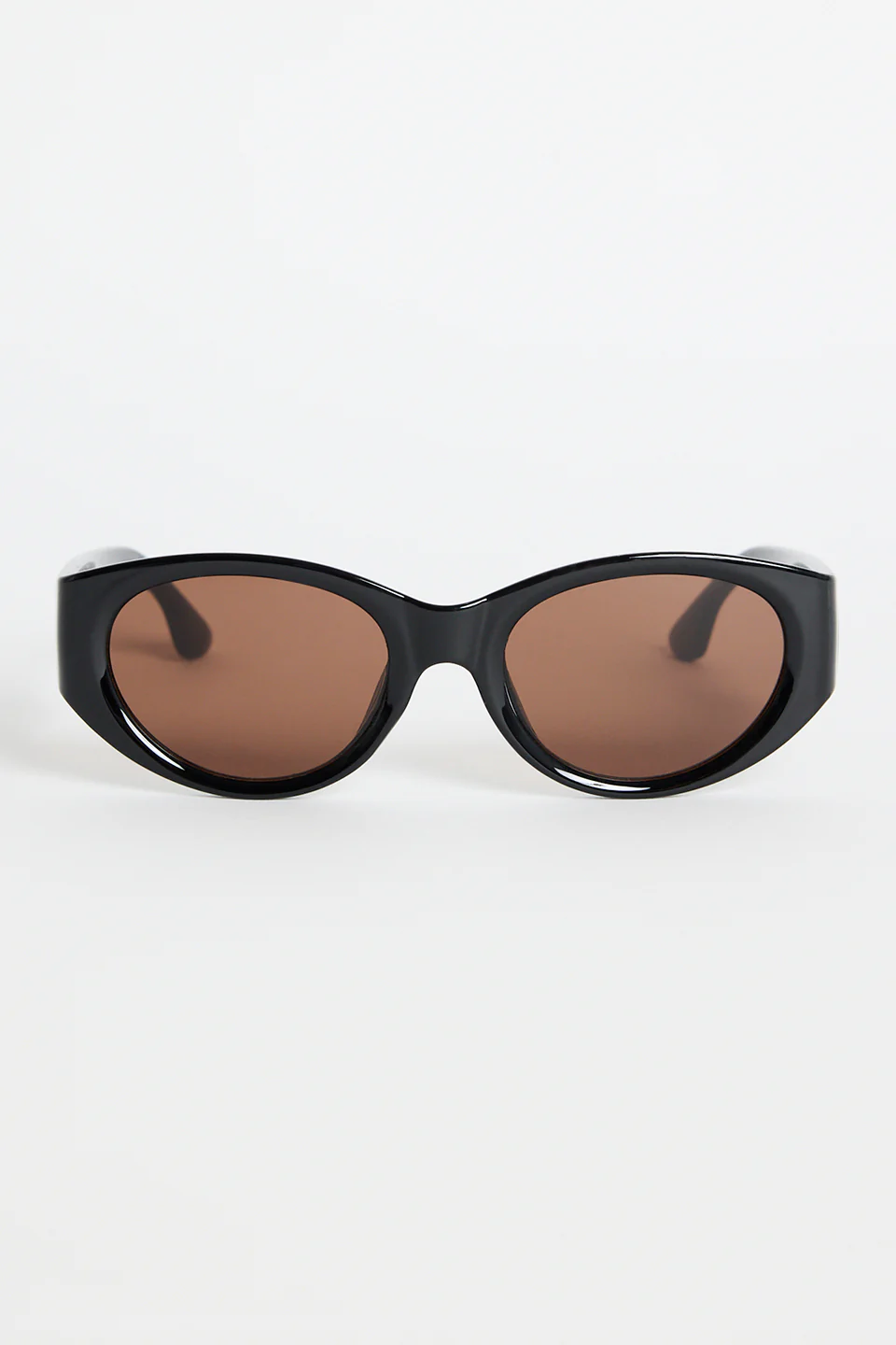Tokyo Black Oval Sunglasses - Image 2