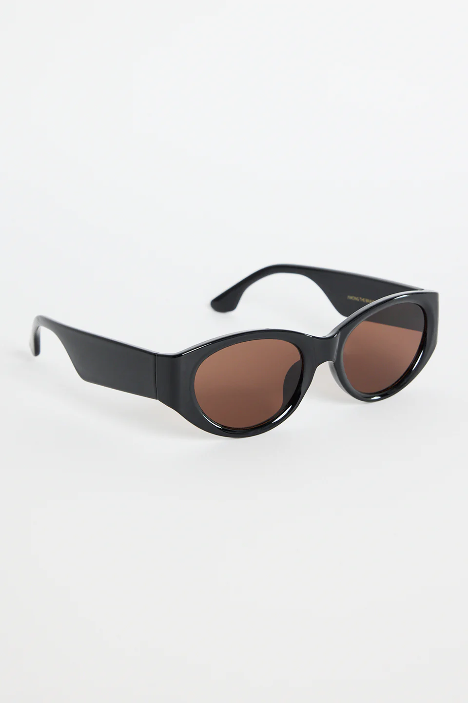 Tokyo Black Oval Sunglasses - Image 3