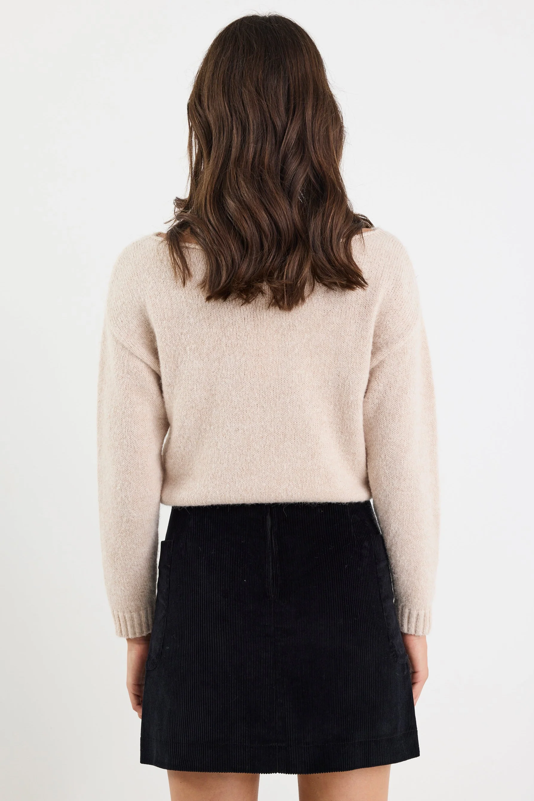 Valid Black Cord Mini Skirt - Image 4